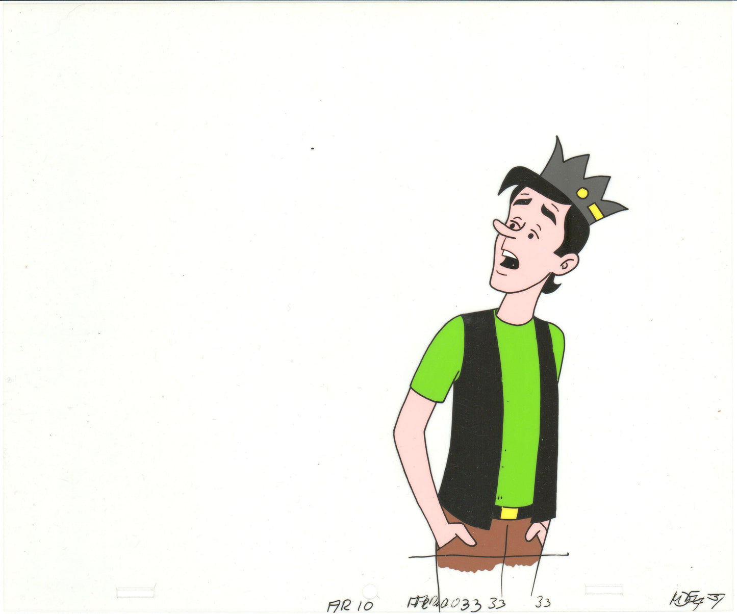 Archie Production Animation Art Cel Setup from Filmation 1968-1969 b2021