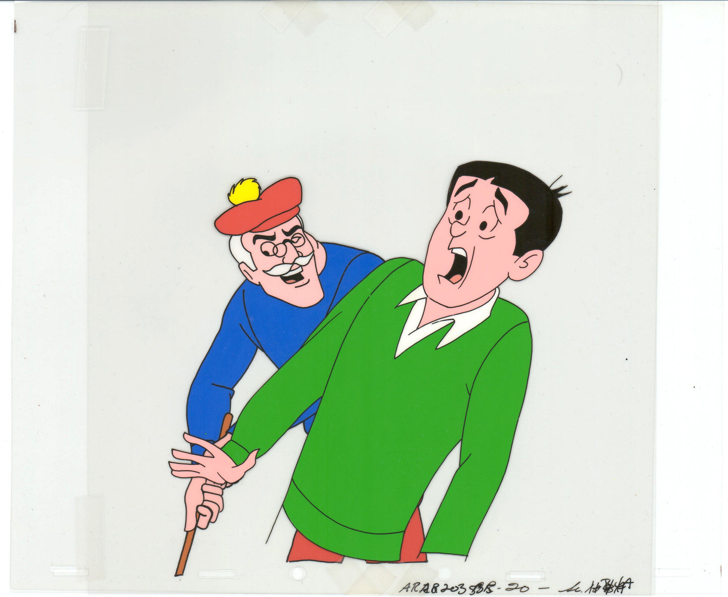 Archie Production Animation Art Cel Setup from Filmation 1968-1969 b2026