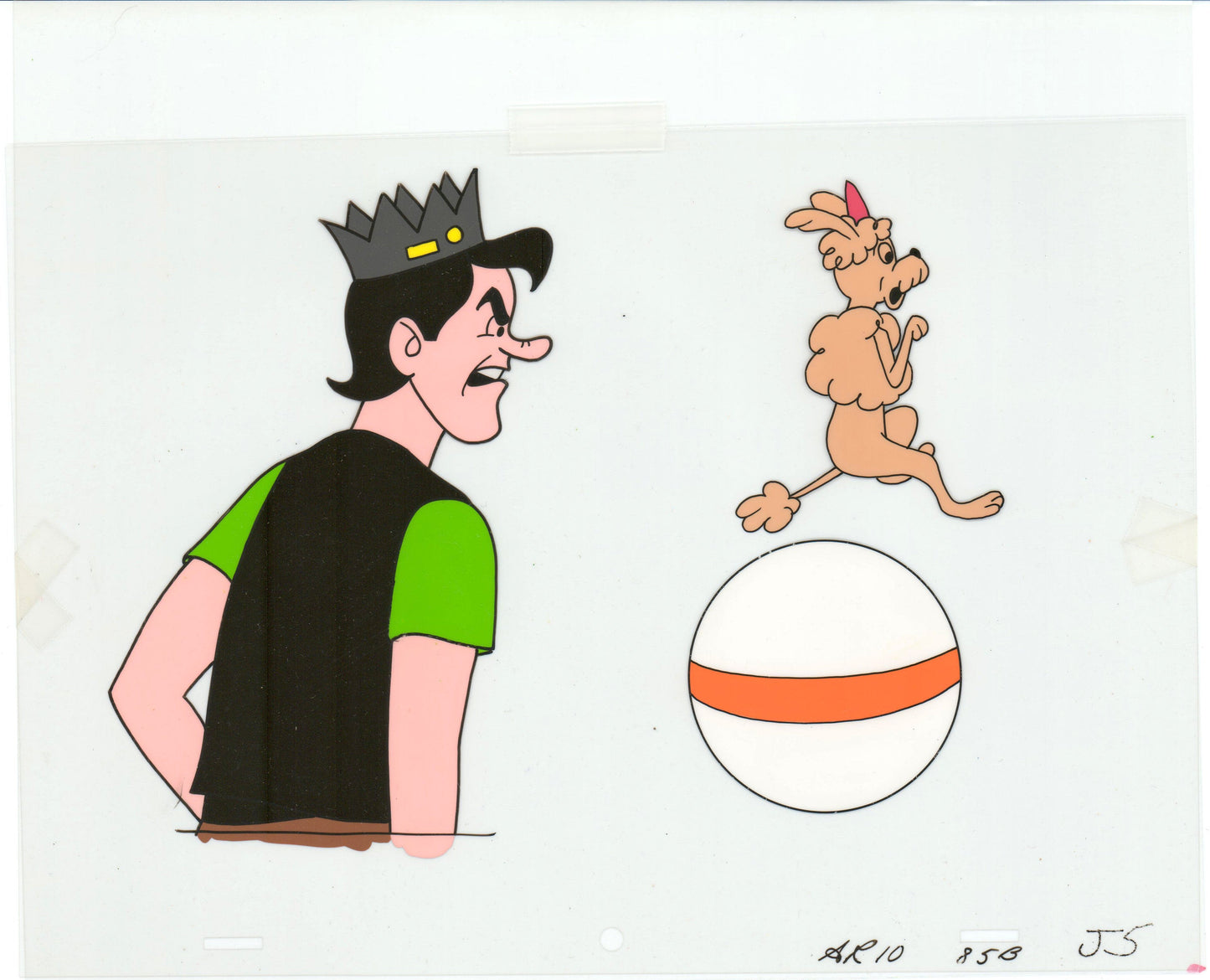 Archie Production Animation Art Cel Setup from Filmation 1968-1969 b2040