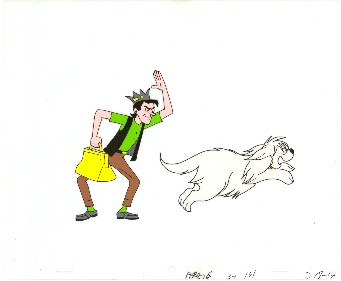 Archie Production Animation Art Cel Setup from Filmation 1968-1969 b2068