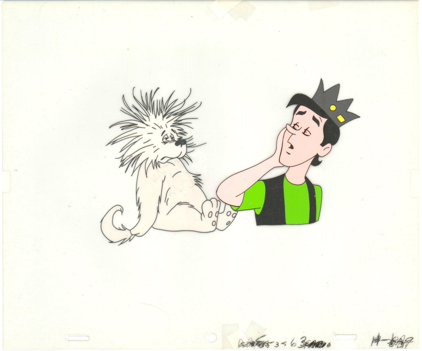 Archie Production Animation Art Cel Setup from Filmation 1968-1969 b2075