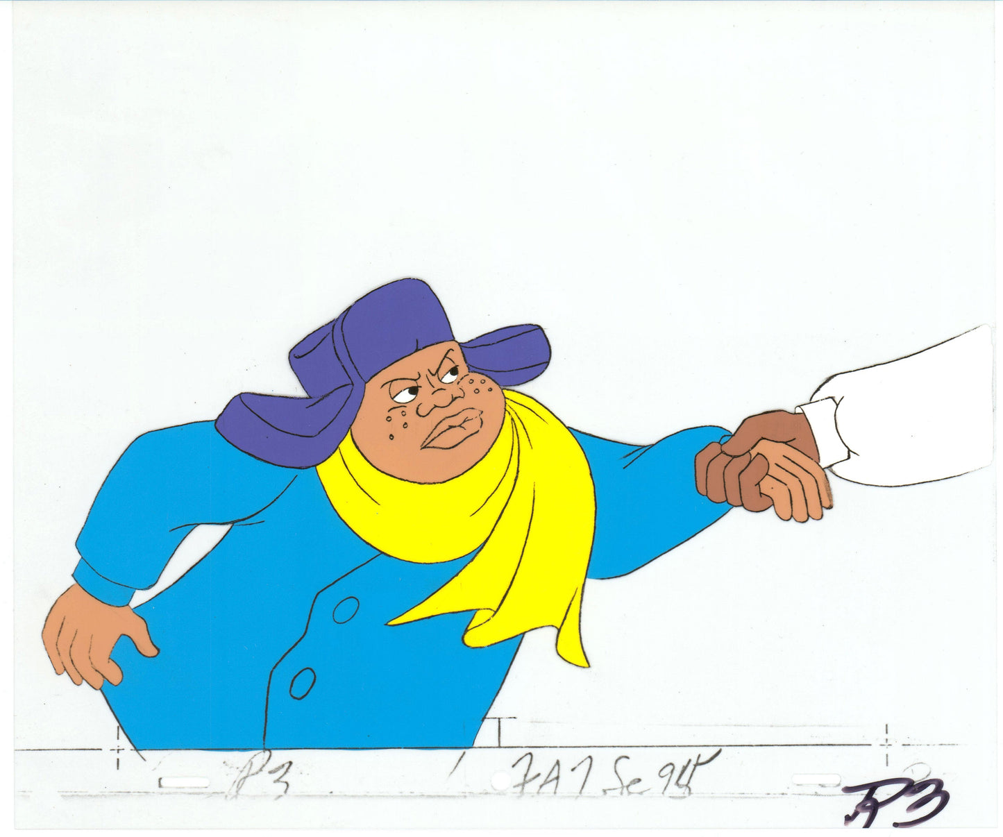 Fat Albert & the Gang Production Animation Cel Used to Make the Filmation Cartoon 1972-75 b2008