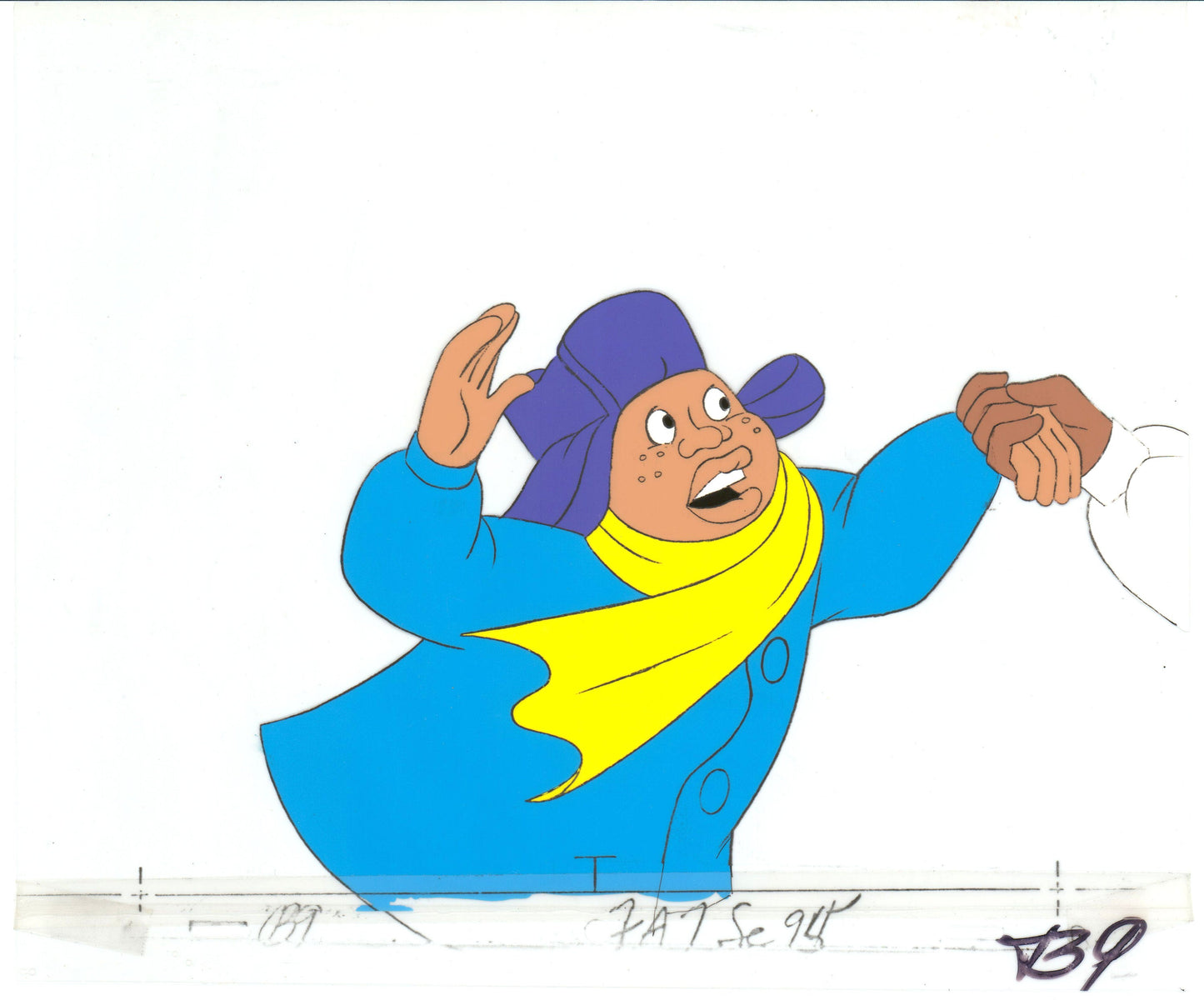 Fat Albert & the Gang Production Animation Cel Used to Make the Filmation Cartoon 1972-75 b2019