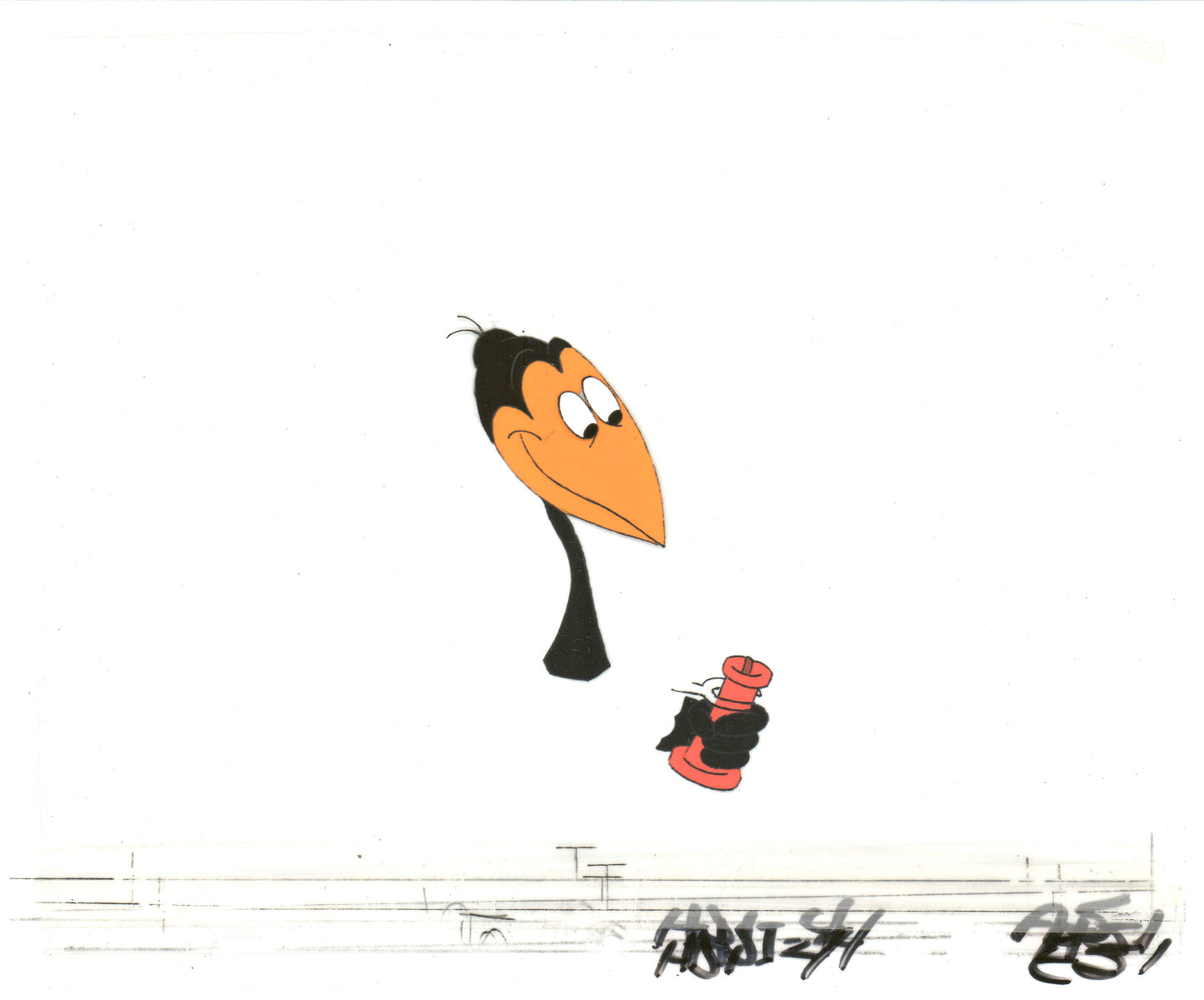 Heckle and Jeckle Production Animation Cel Setup from Filmation 1979 b2002