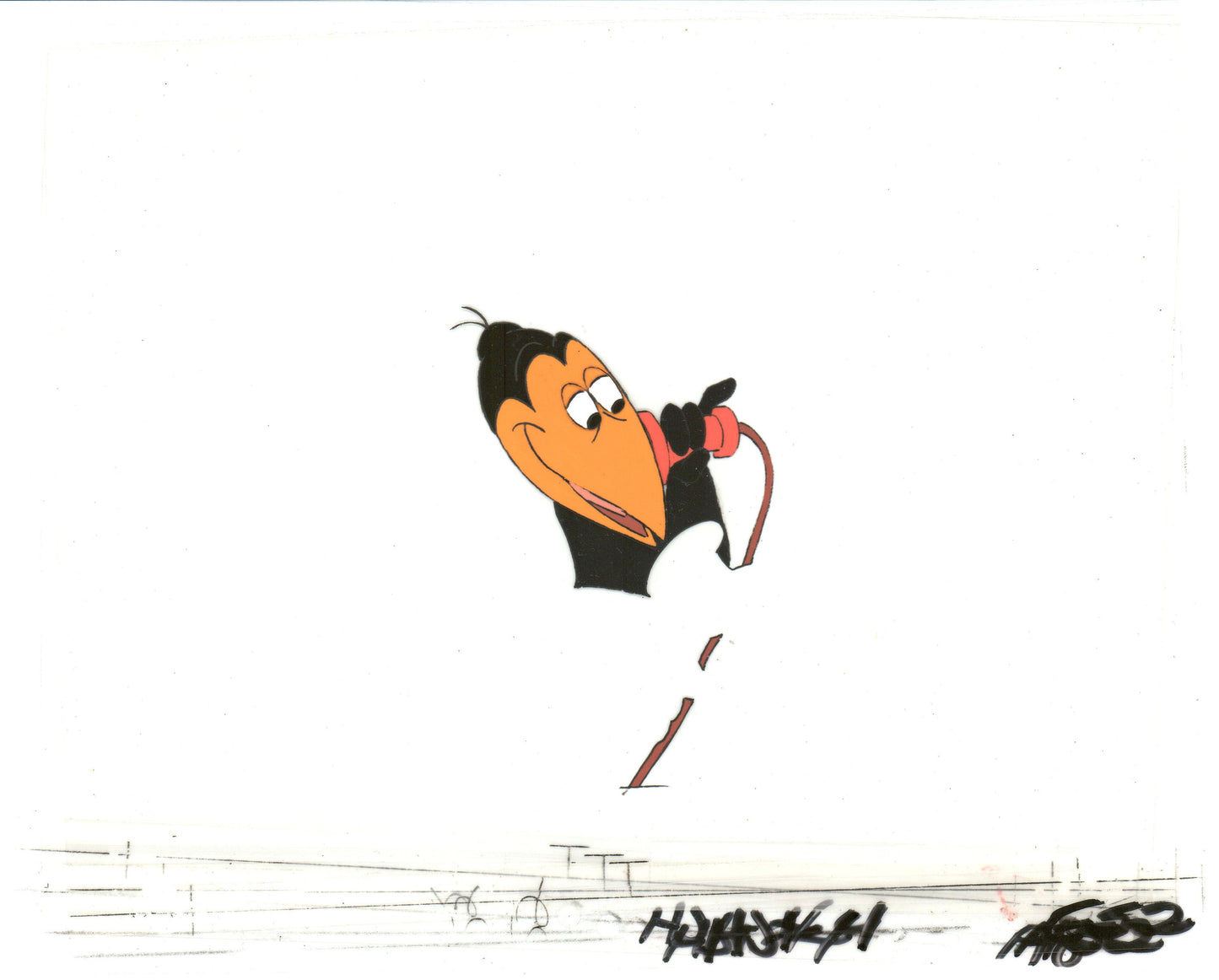 Heckle and Jeckle Production Animation Cel Setup from Filmation 1979 b2007
