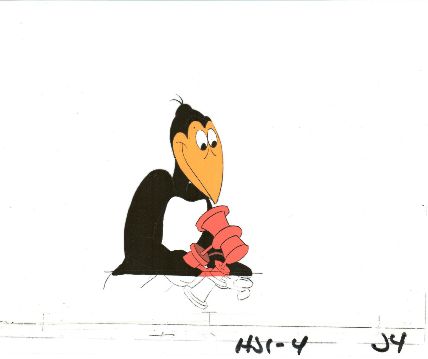 Heckle and Jeckle Production Animation Cel Setup from Filmation 1979 b2008