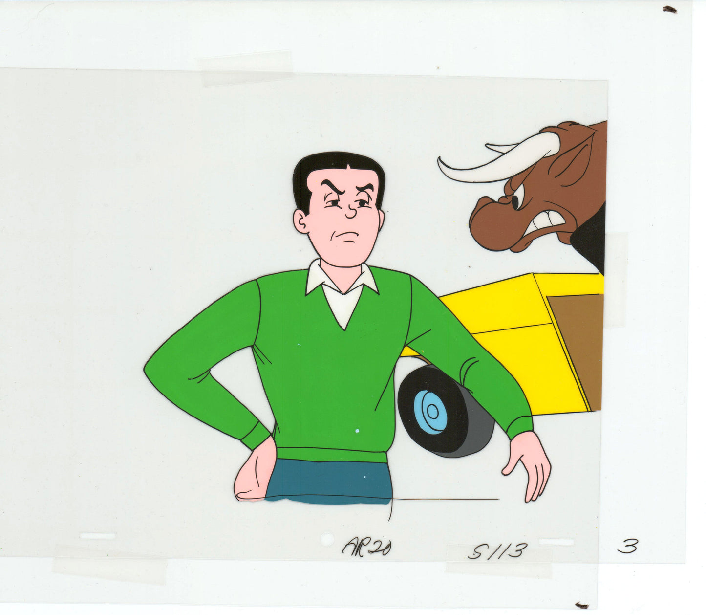Archie Production Animation Art Cel Setup from Filmation 1968-1969 b2014