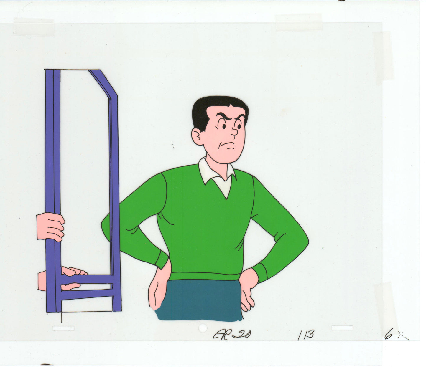 Archie Production Animation Art Cel Setup from Filmation 1968-1969 b2017