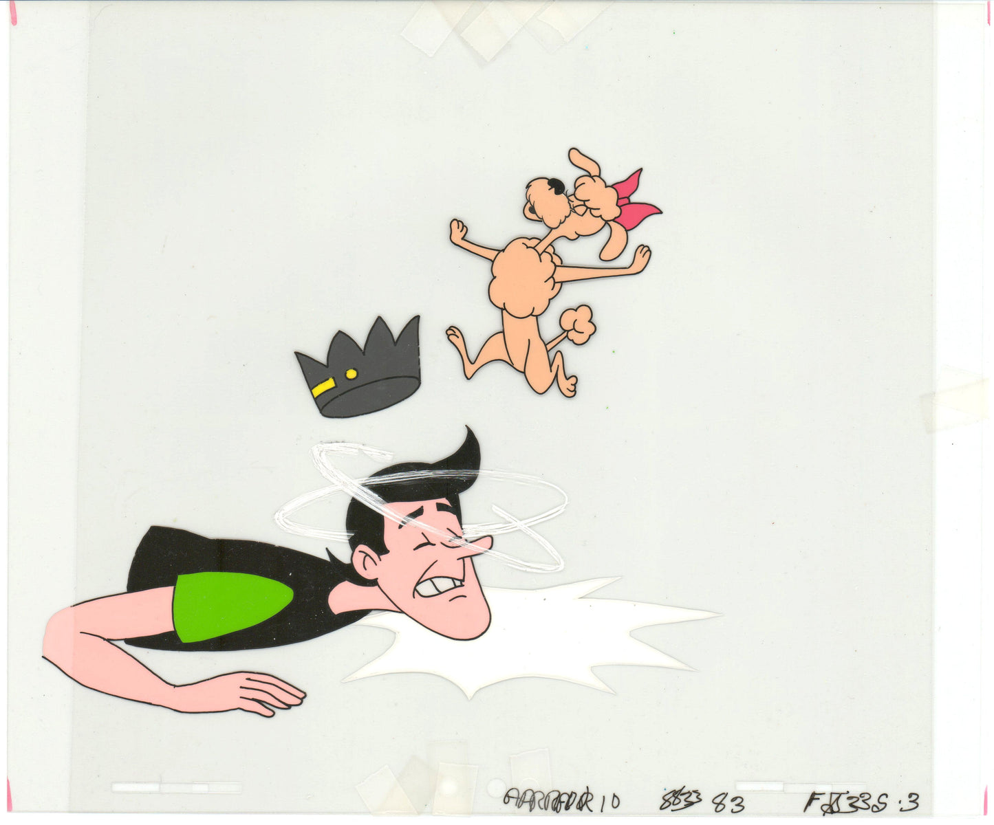 Archie Production Animation Art Cel Setup from Filmation 1968-1969 b2038