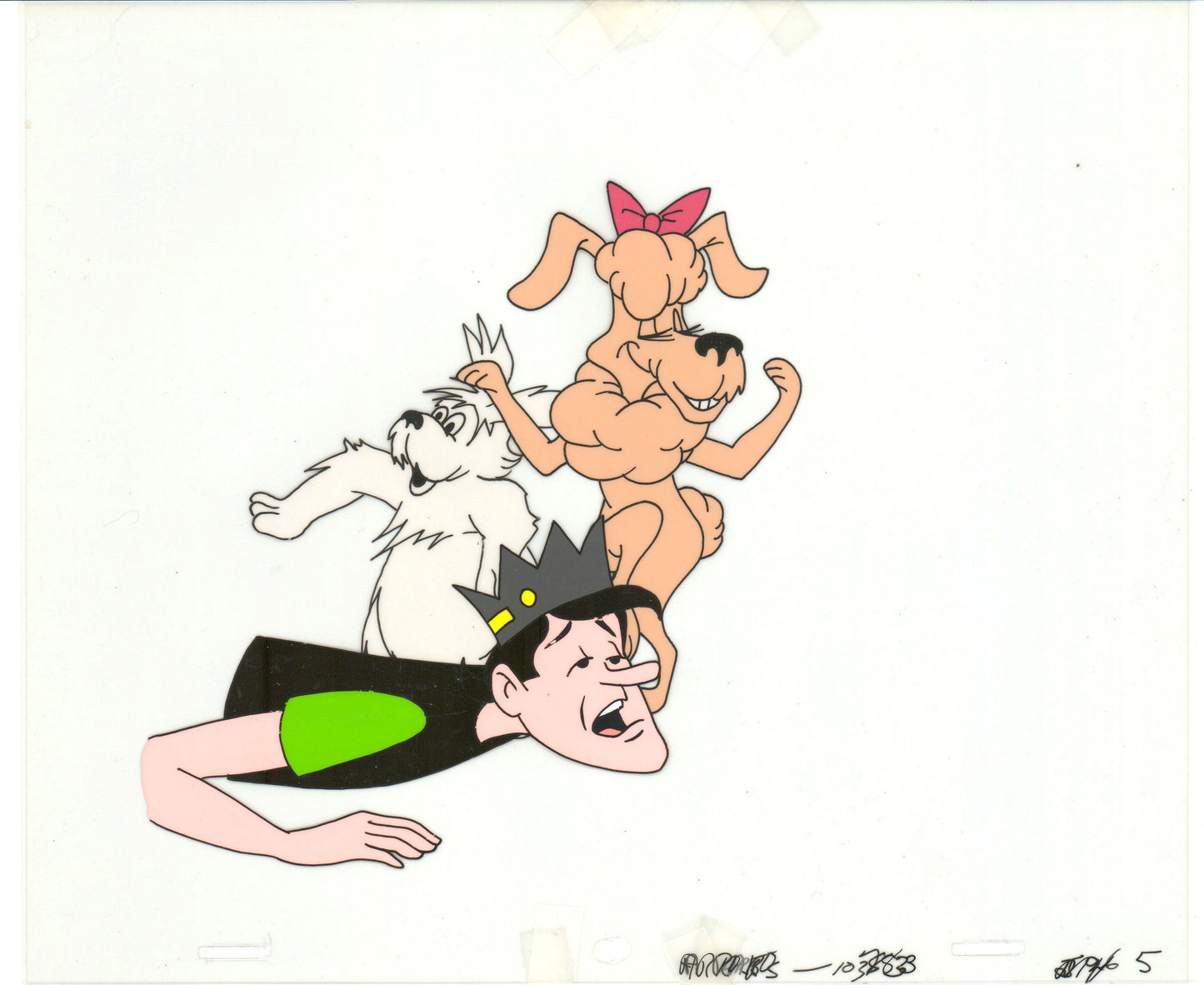 Archie Production Animation Art Cel Setup from Filmation 1968-1969 b2048
