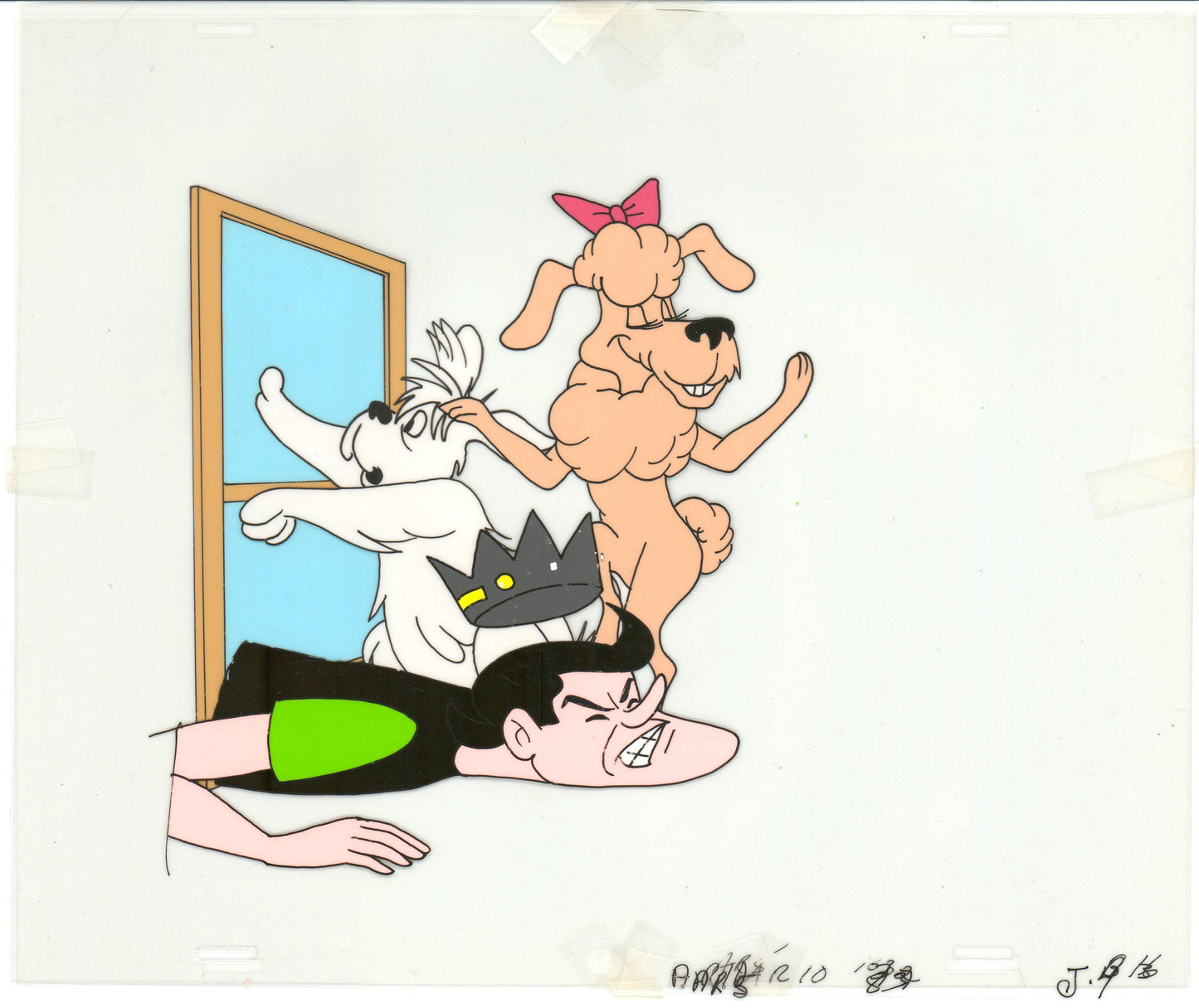 Archie Production Animation Art Cel Setup from Filmation 1968-1969 b2049
