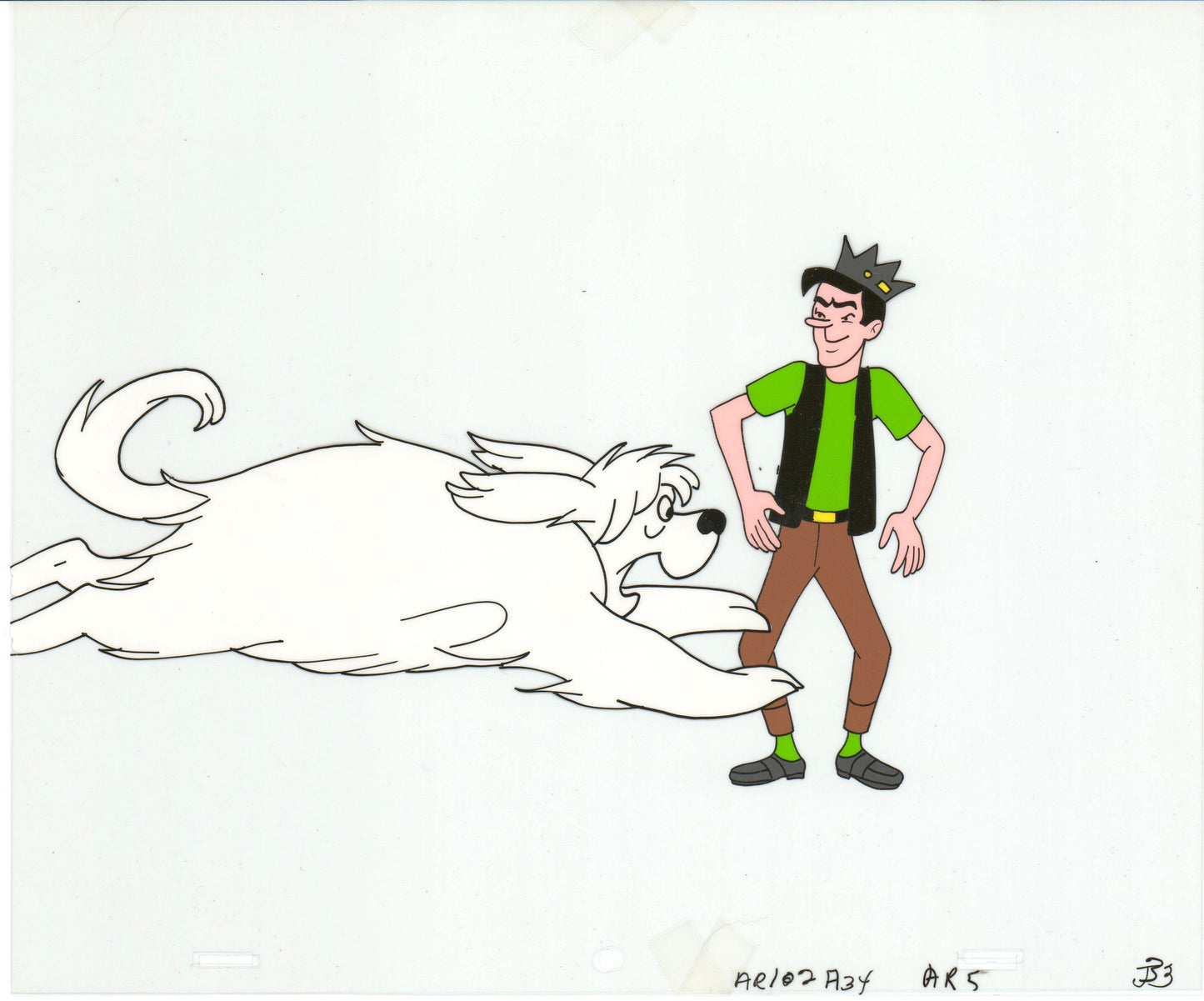 Archie Production Animation Art Cel Setup from Filmation 1968-1969 b2051