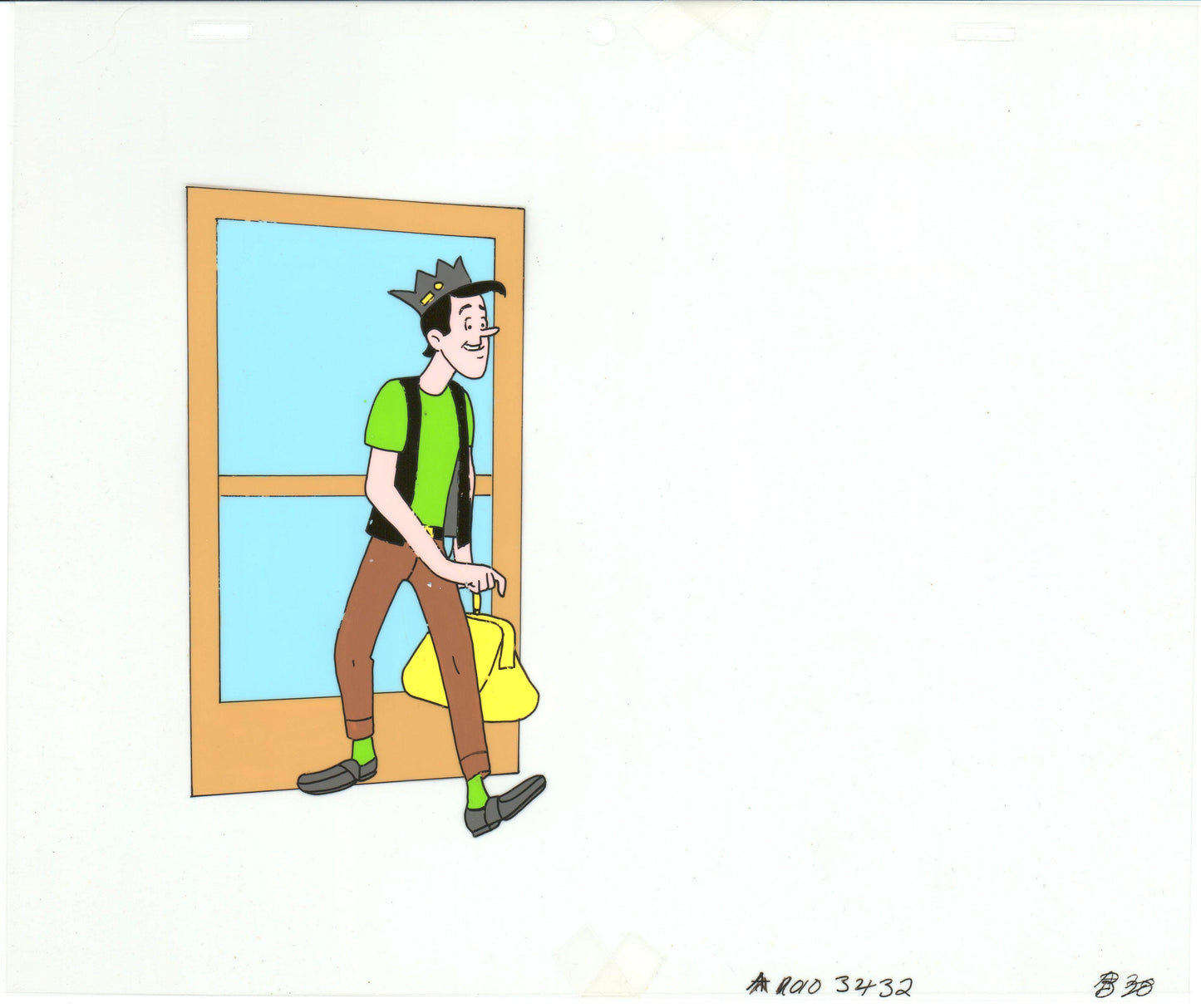 Archie Production Animation Art Cel Setup from Filmation 1968-1969 b2062
