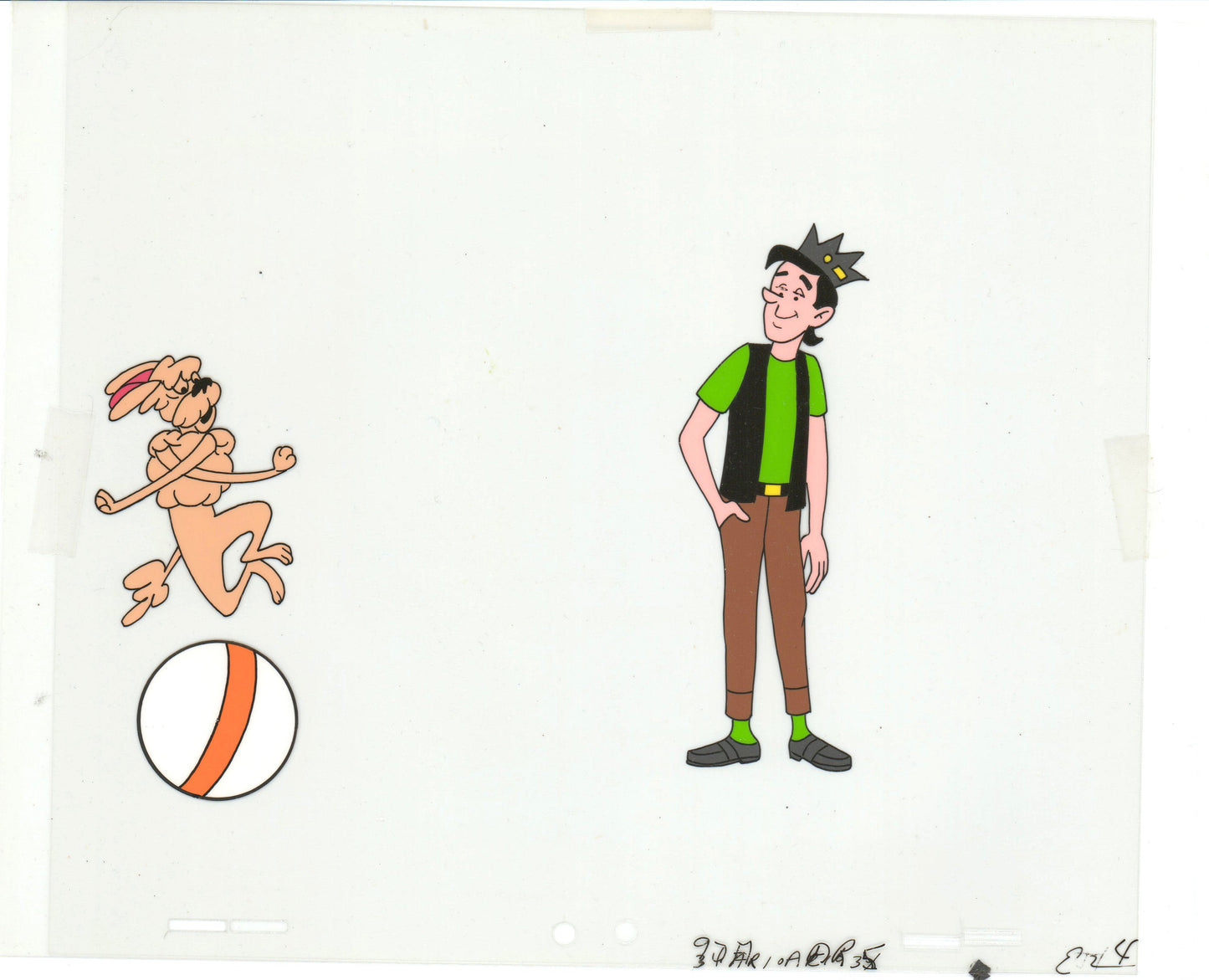 Archie Production Animation Art Cel Setup from Filmation 1968-1969 b2063