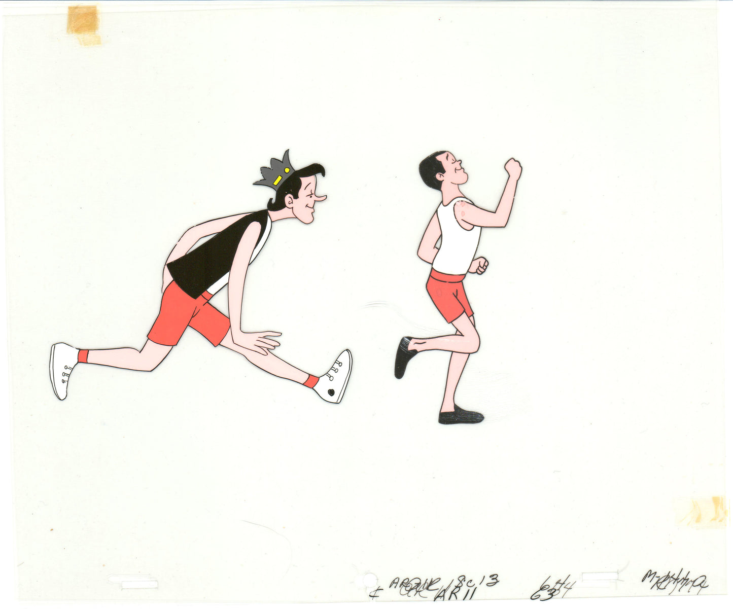 Archie Production Animation Art Cel Setup from Filmation 1968-1969 b2098