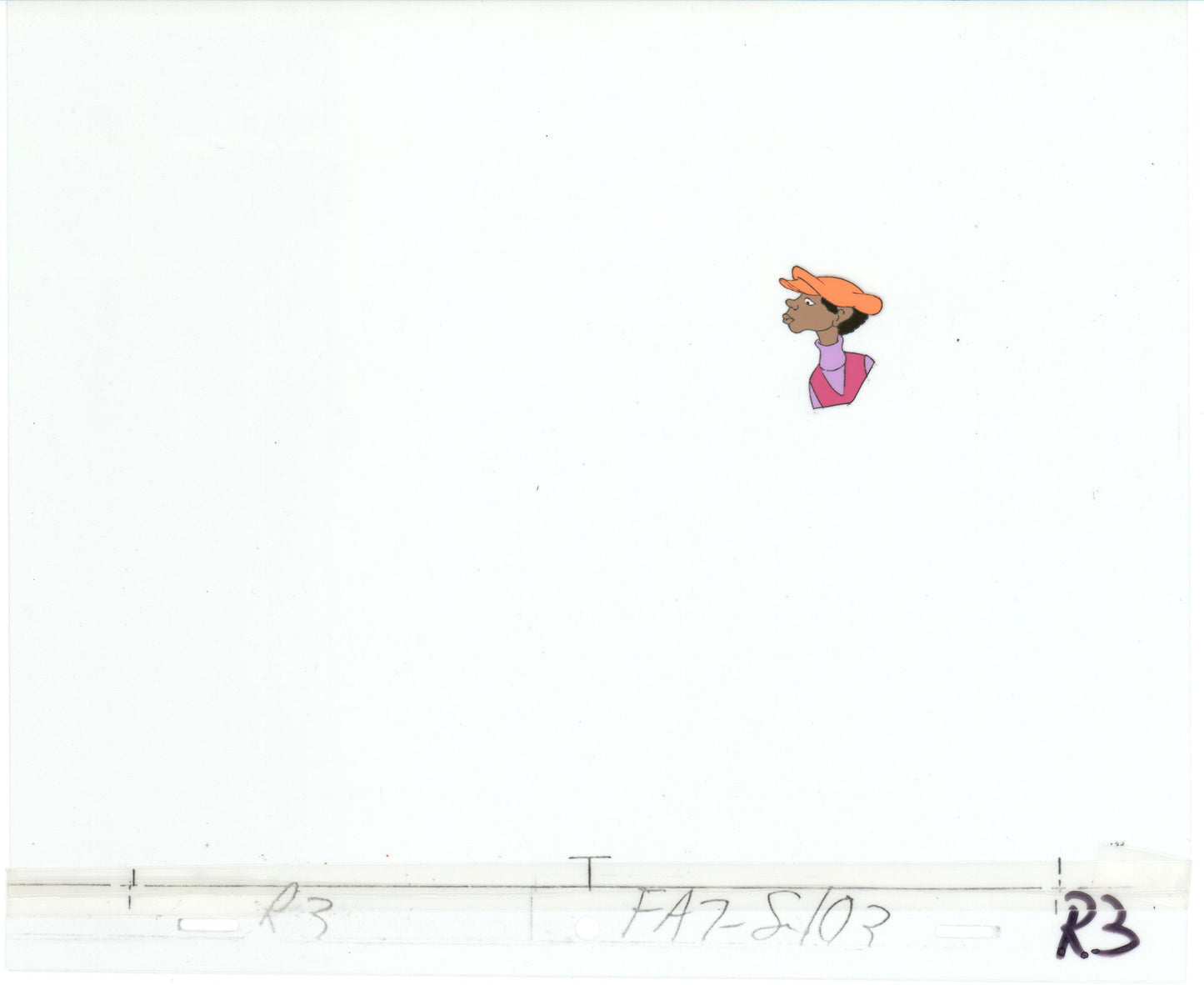 Fat Albert & the Gang Production Animation Cel Used to Make the Filmation Cartoon 1972-75 b2003