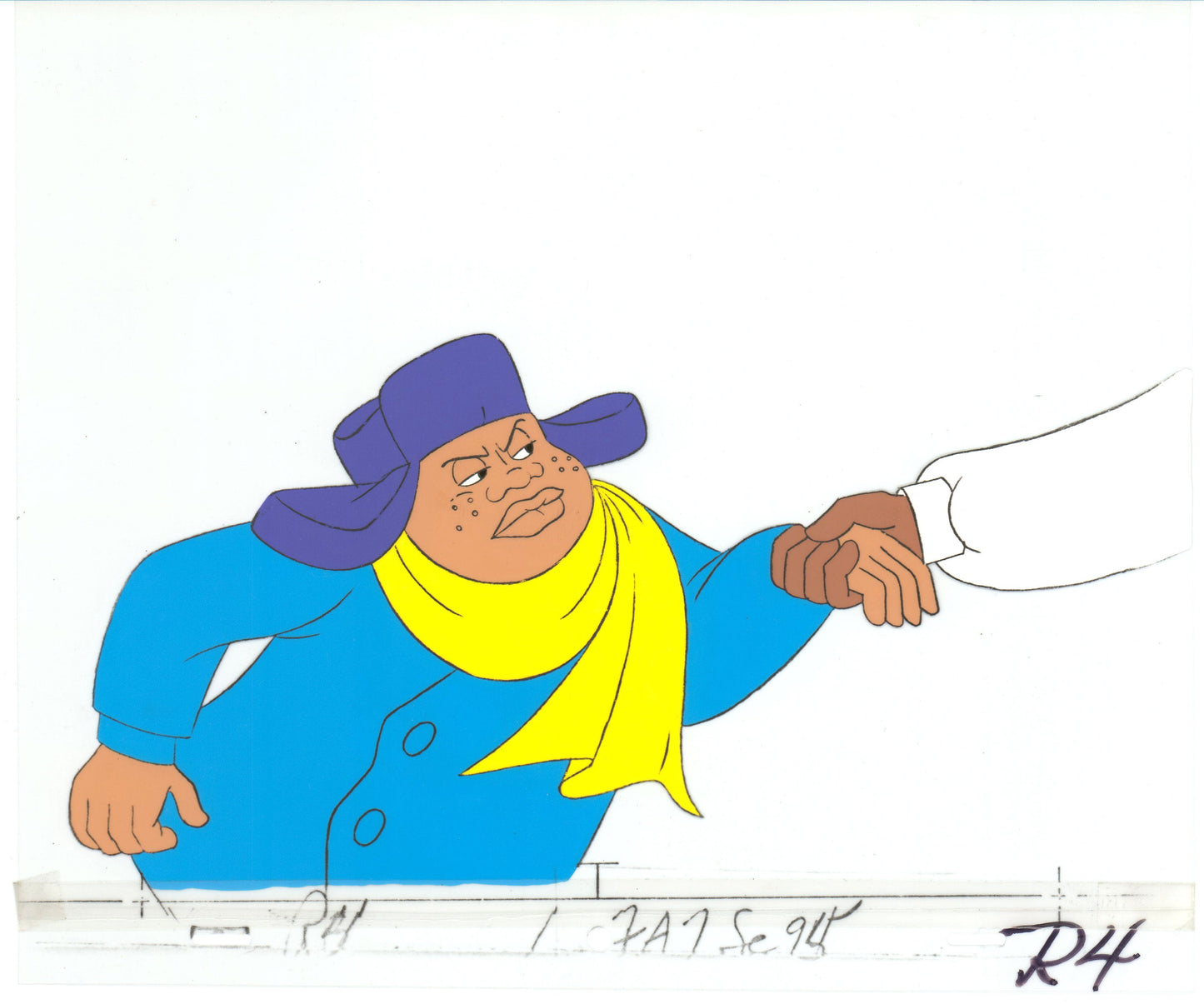 Fat Albert & the Gang Production Animation Cel Used to Make the Filmation Cartoon 1972-75 b2009