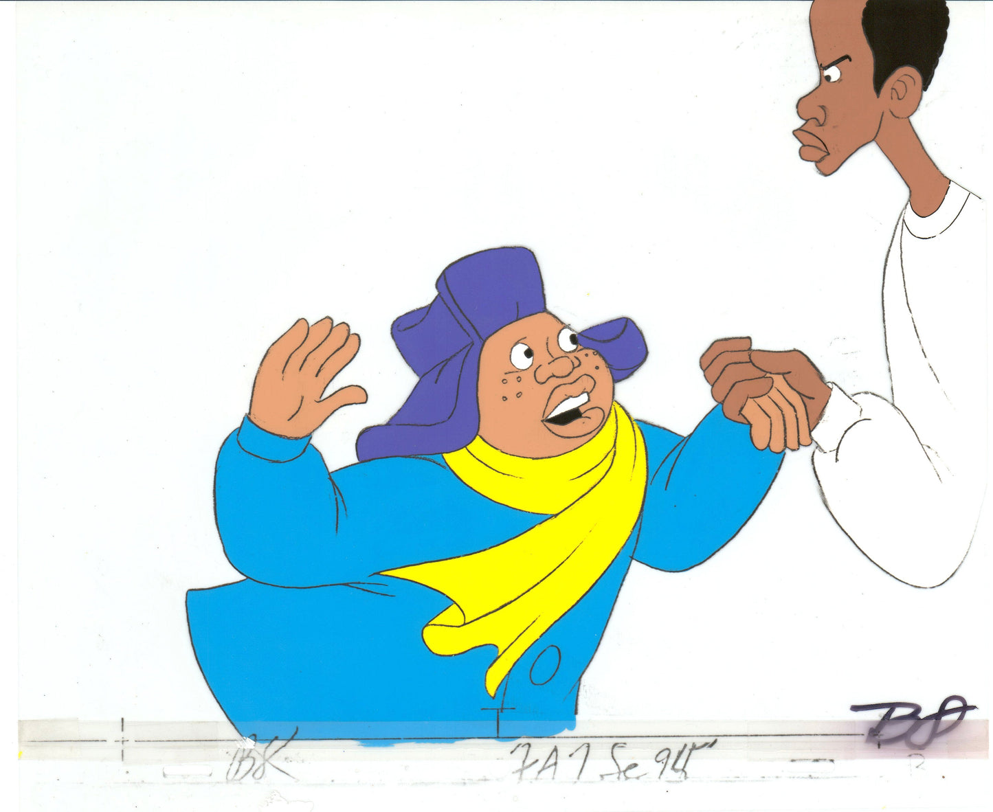 Fat Albert & the Gang Production Animation Cel Used to Make the Filmation Cartoon 1972-75 b2018