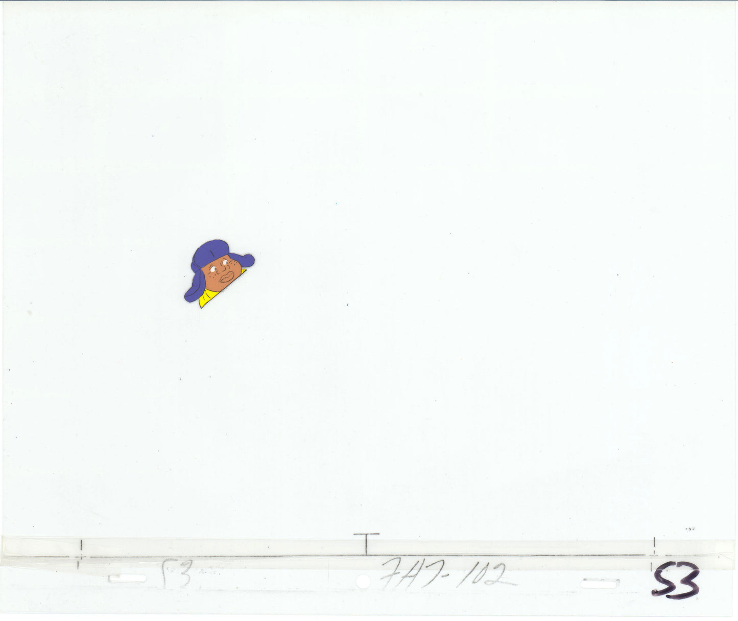 Fat Albert & the Gang Production Animation Cel Used to Make the Filmation Cartoon 1972-75 b2032