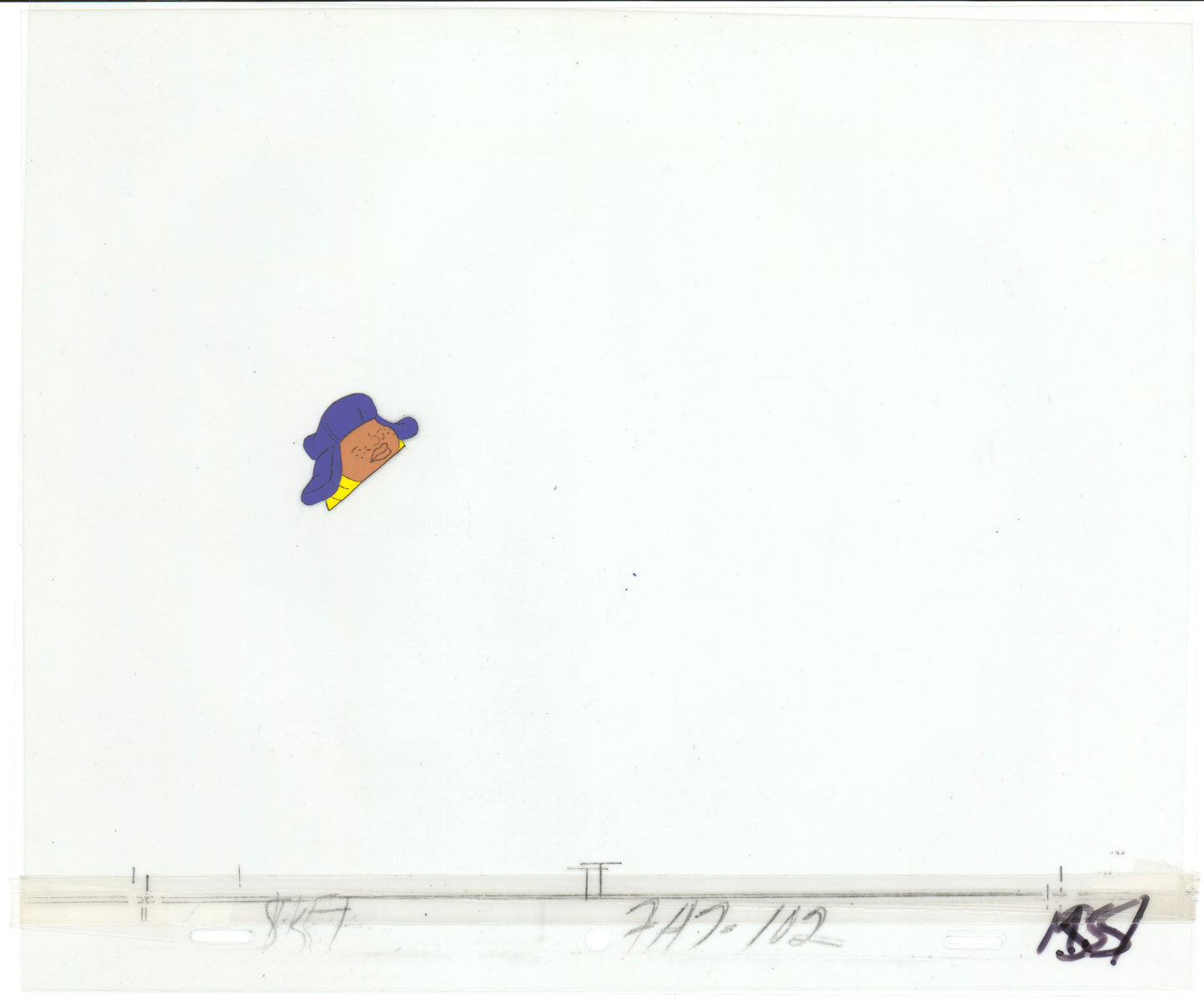 Fat Albert & the Gang Production Animation Cel Used to Make the Filmation Cartoon 1972-75 b2033
