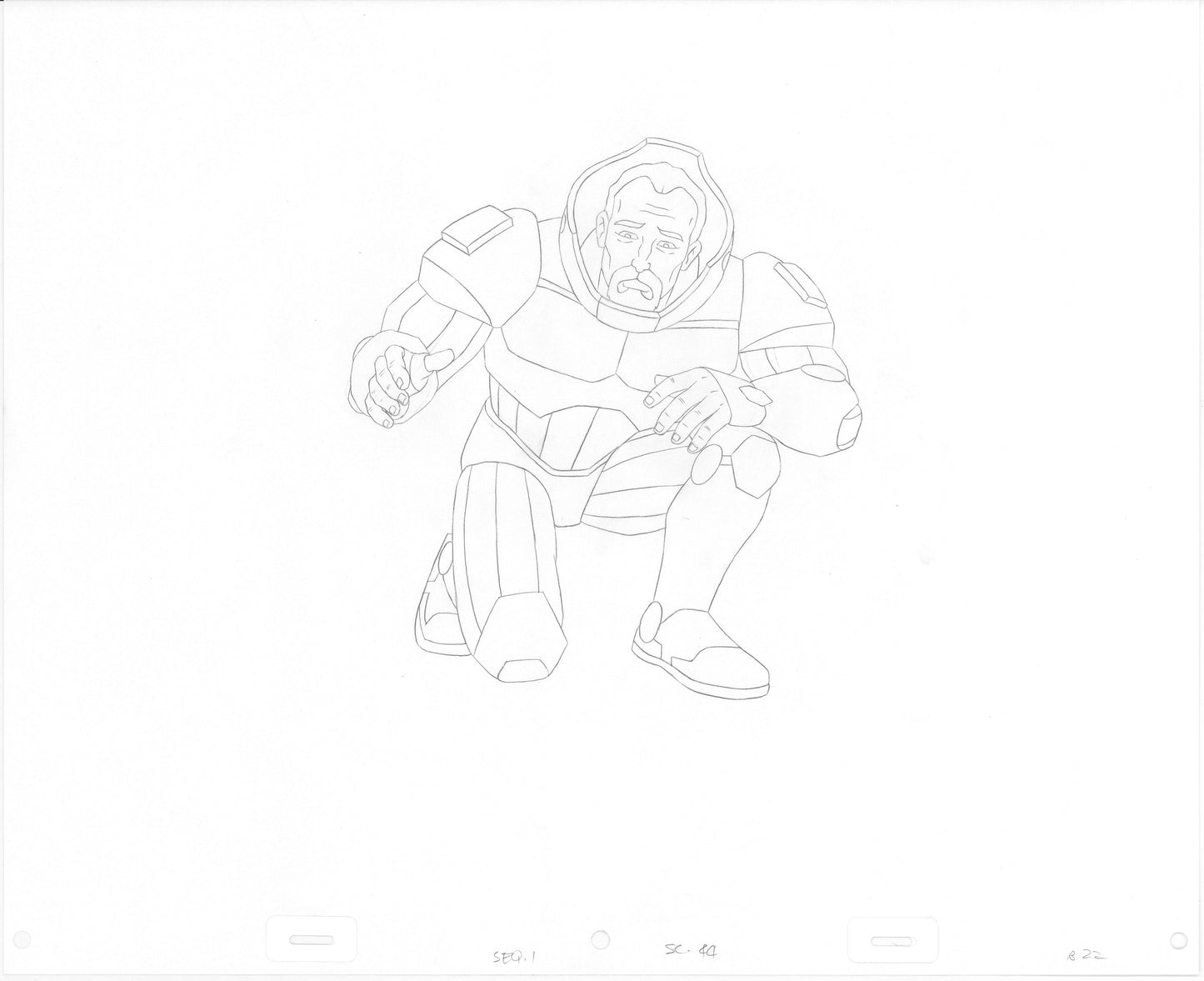 Heavy Metal 2000 FAKK2 Original Production Animation Cel Drawing B3157