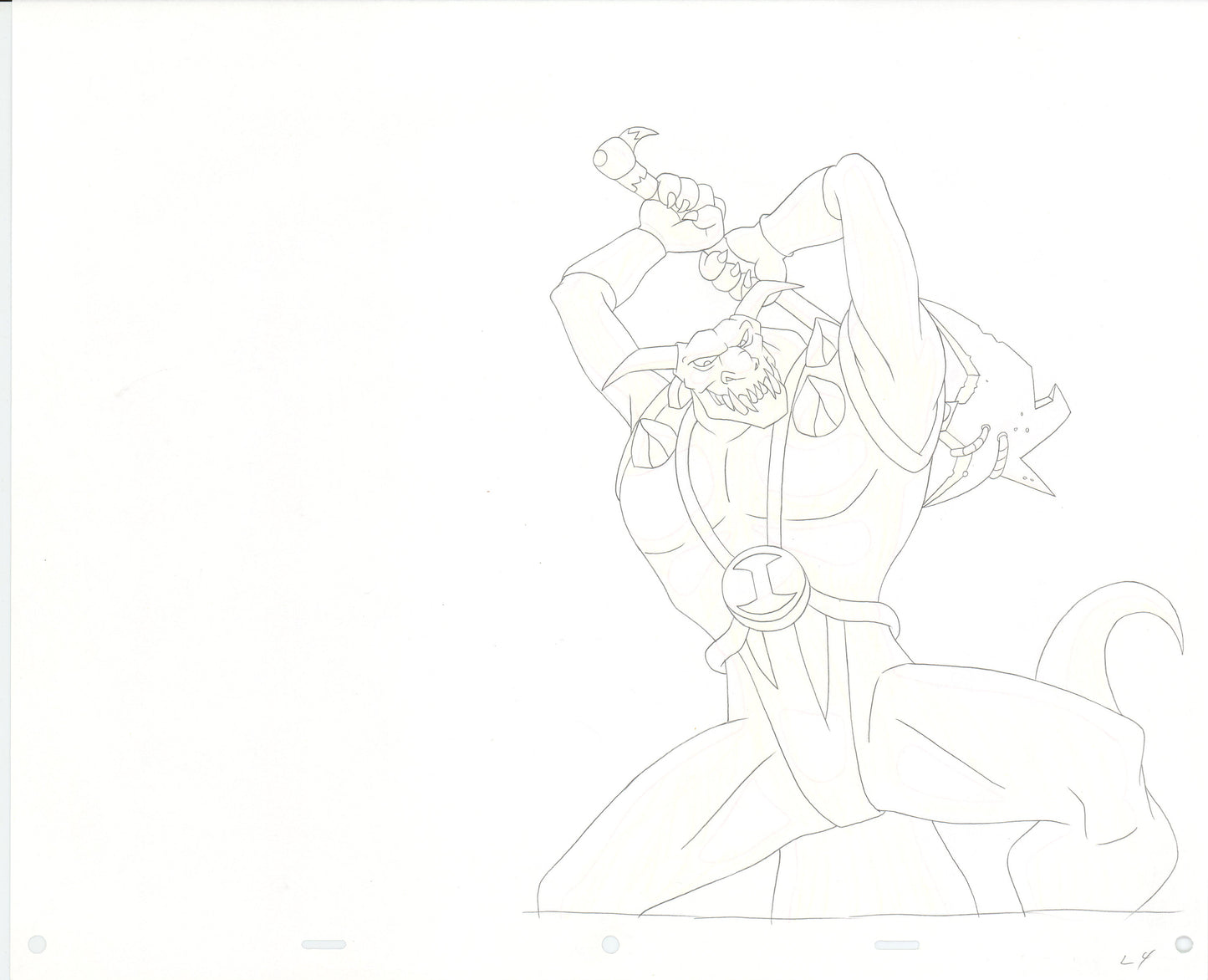 Heavy Metal 2000 FAKK2 Original Production Animation Cel Drawing B3167