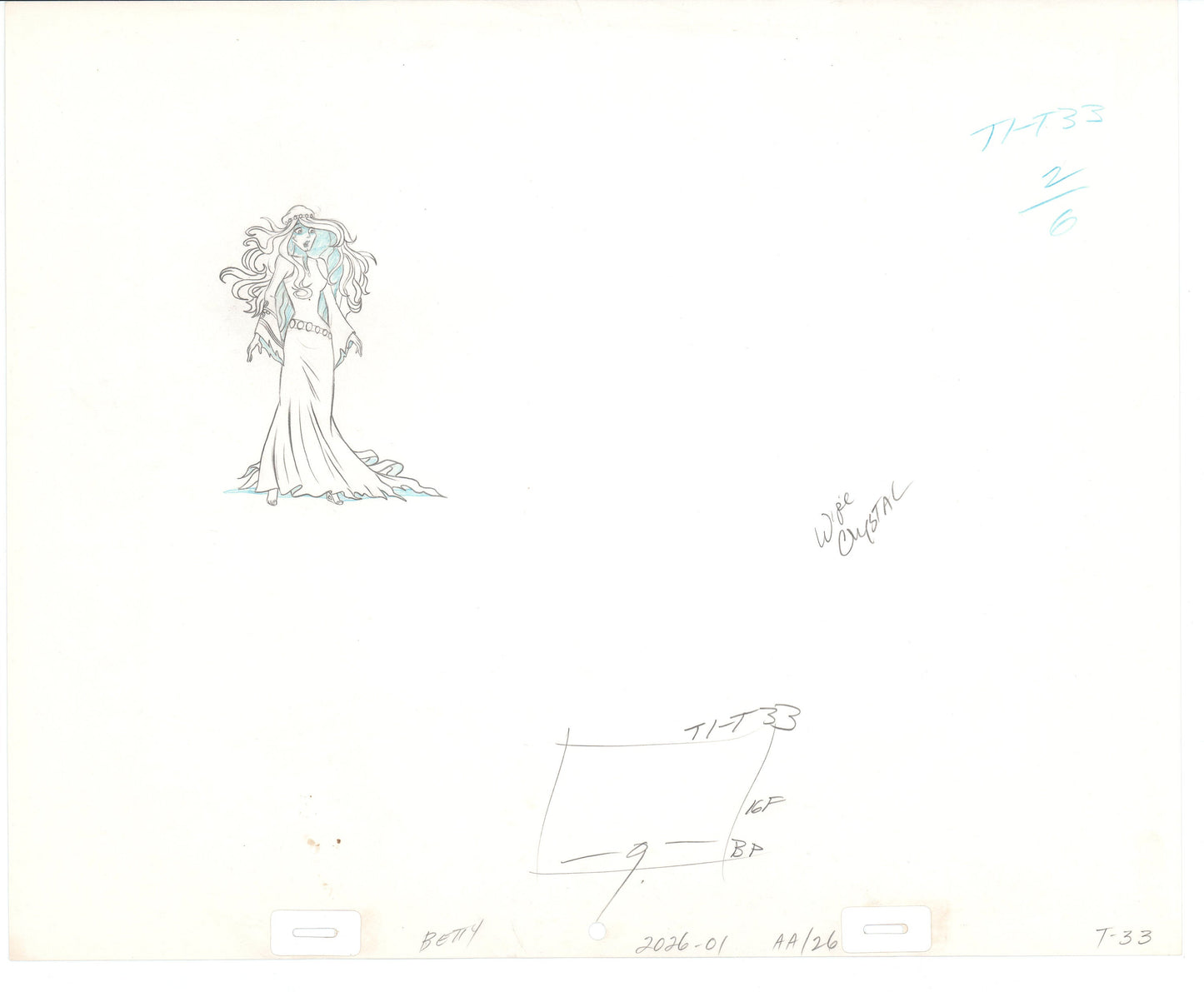 Rock Odyssey original production animation cel drawing Hanna-Barbera 1987 B3129