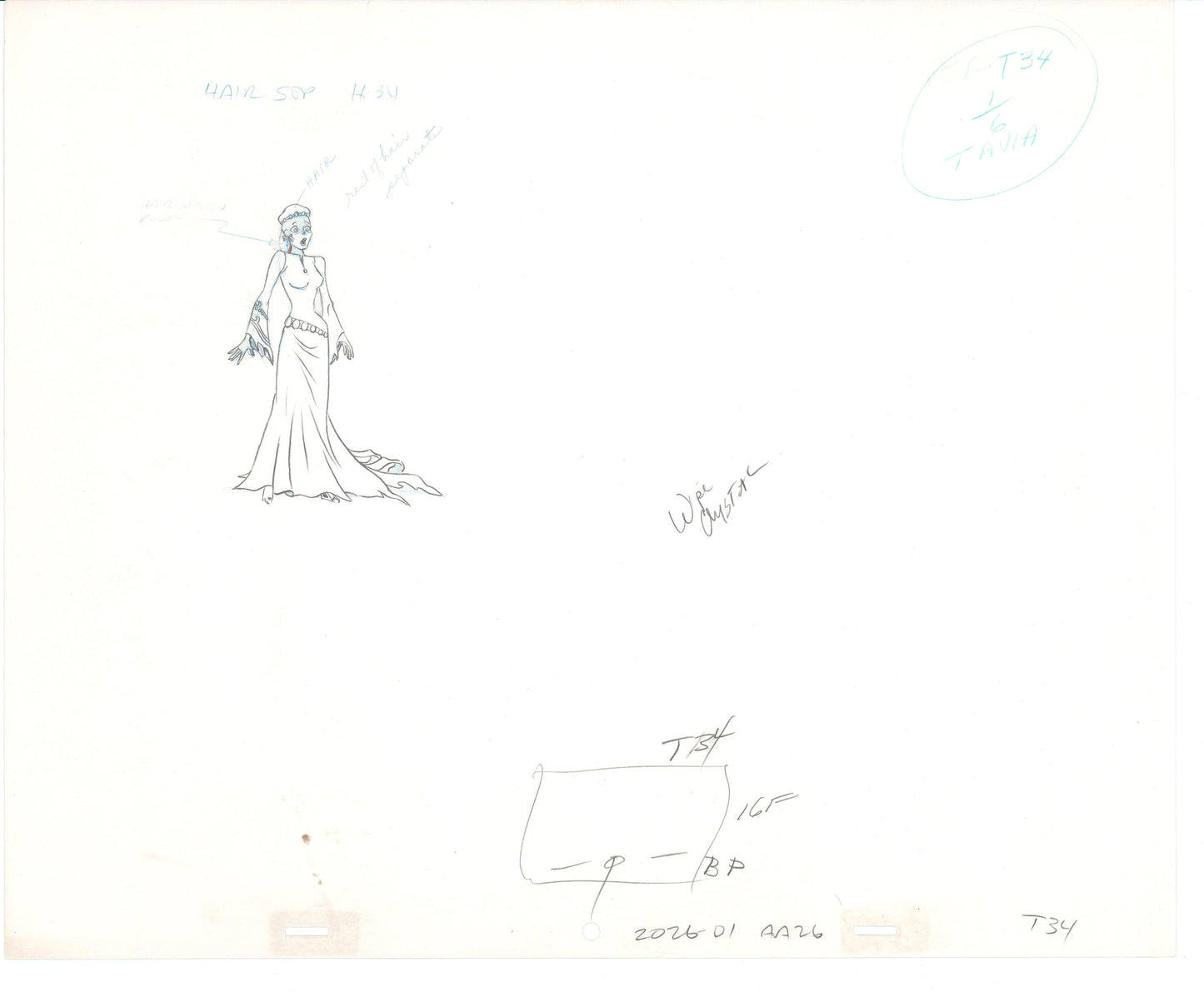 Rock Odyssey original production animation cel drawing Hanna-Barbera 1987 B3128