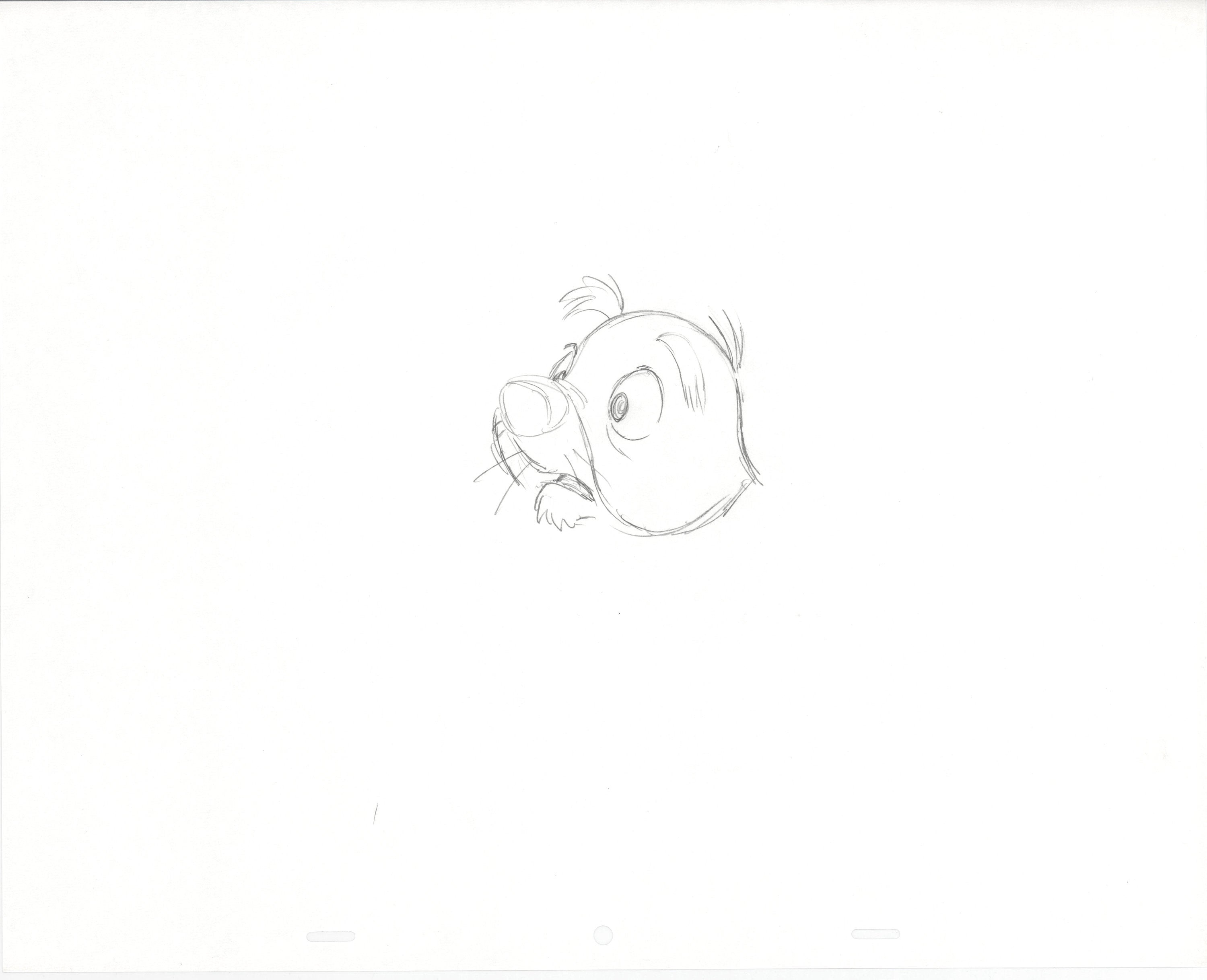 Winnie the Pooh Rabbit Walt store Disney Production Animation Cel Drawing b3235