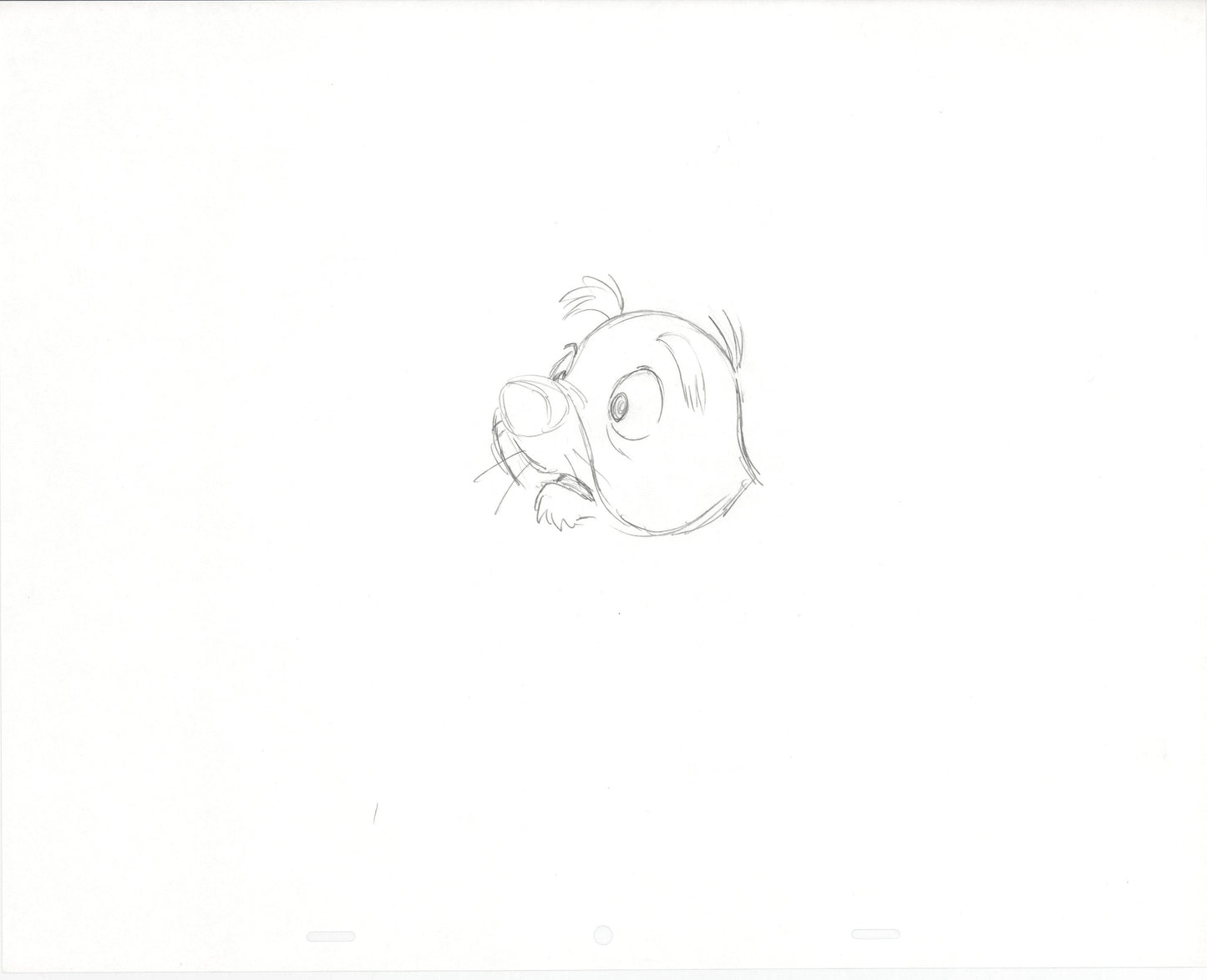 Winnie the Pooh Rabbit Walt Disney Production Animation Cel Drawing b3206
