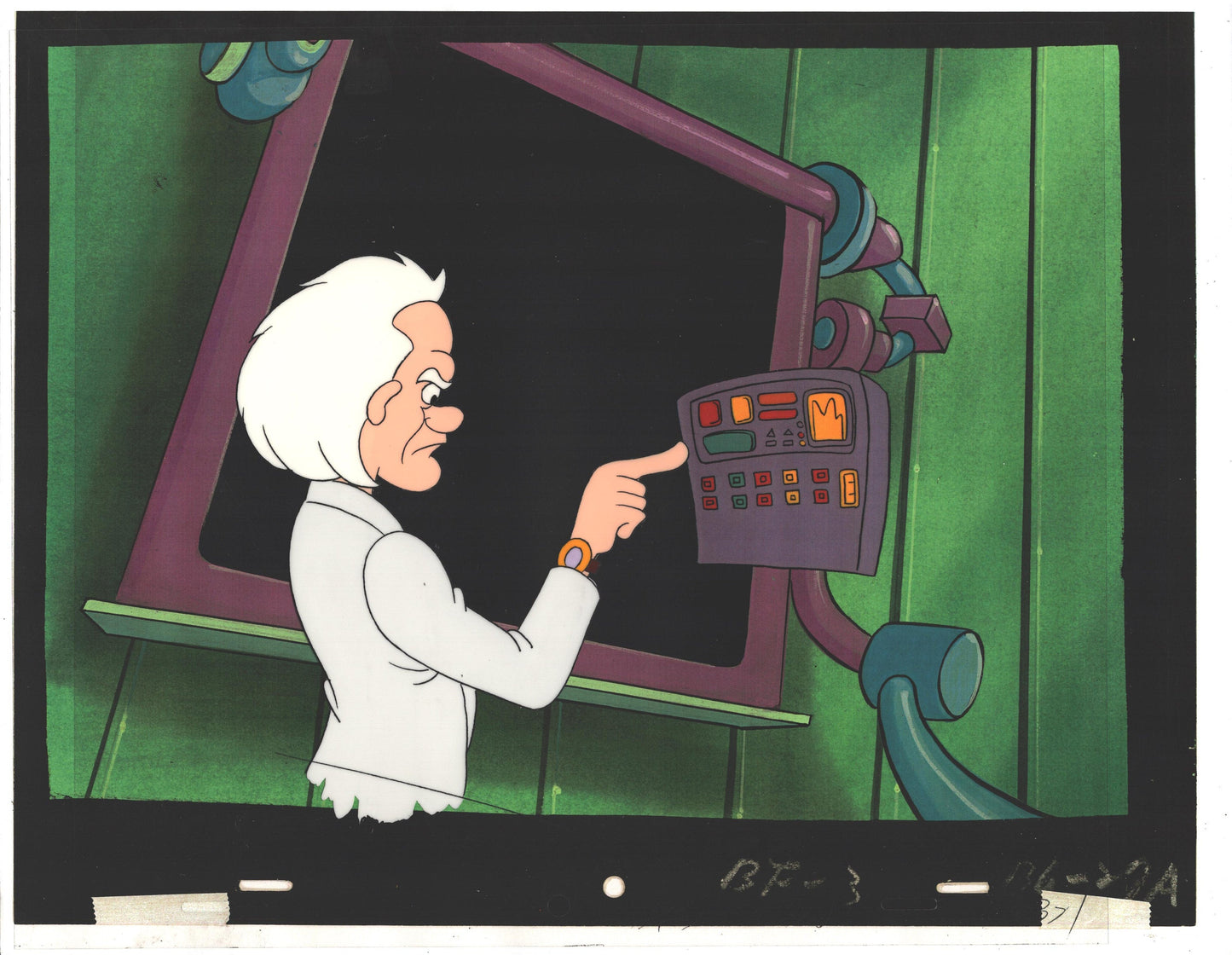Back to the Future Original Production Animation Cel Universal Cartoon 1991-2 b3bf3f