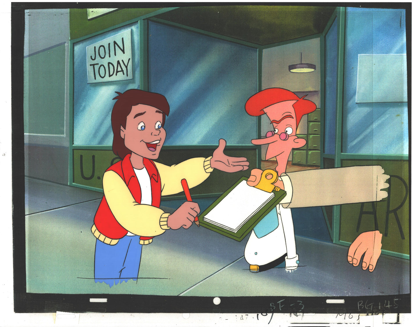 Back to the Future Original Production Animation Cel Universal Cartoon 1991-2 b3m63