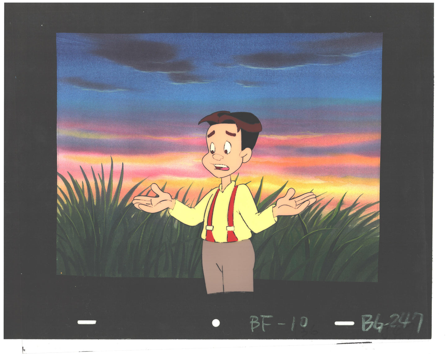 Back to the Future Original Production Animation Cel Universal Cartoon 1991-2 b3mj-67