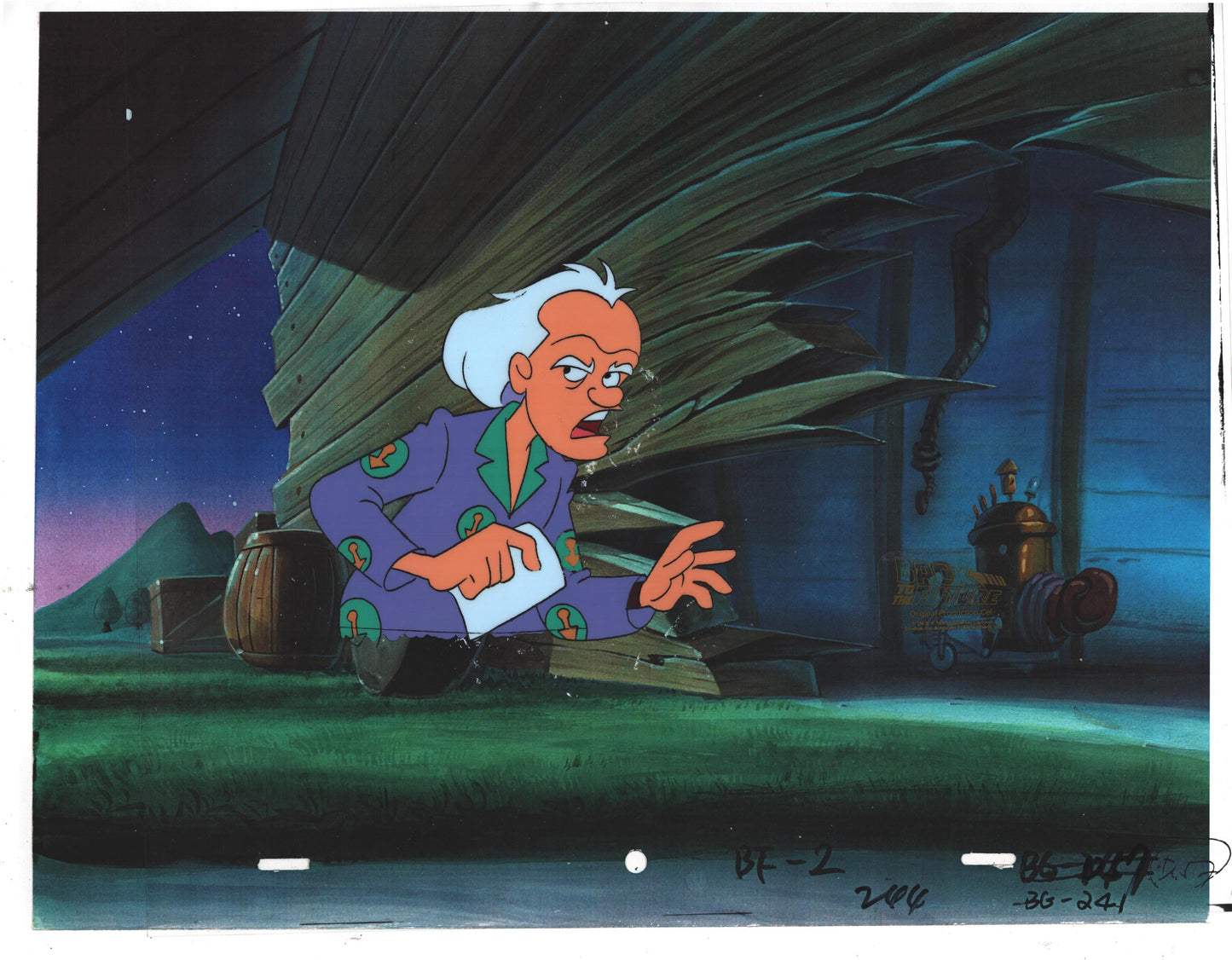 Back to the Future Original Production Animation Cel Universal Cartoon 1991-2 b3-d-57