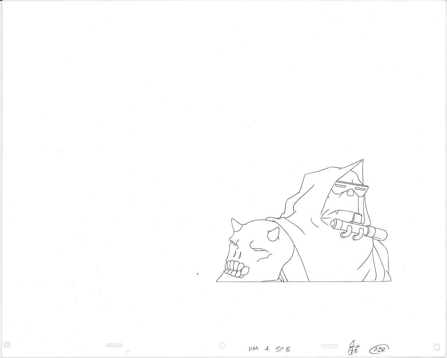 Heavy Metal 2000 FAKK2 Original Production Animation Cel Drawing B3156