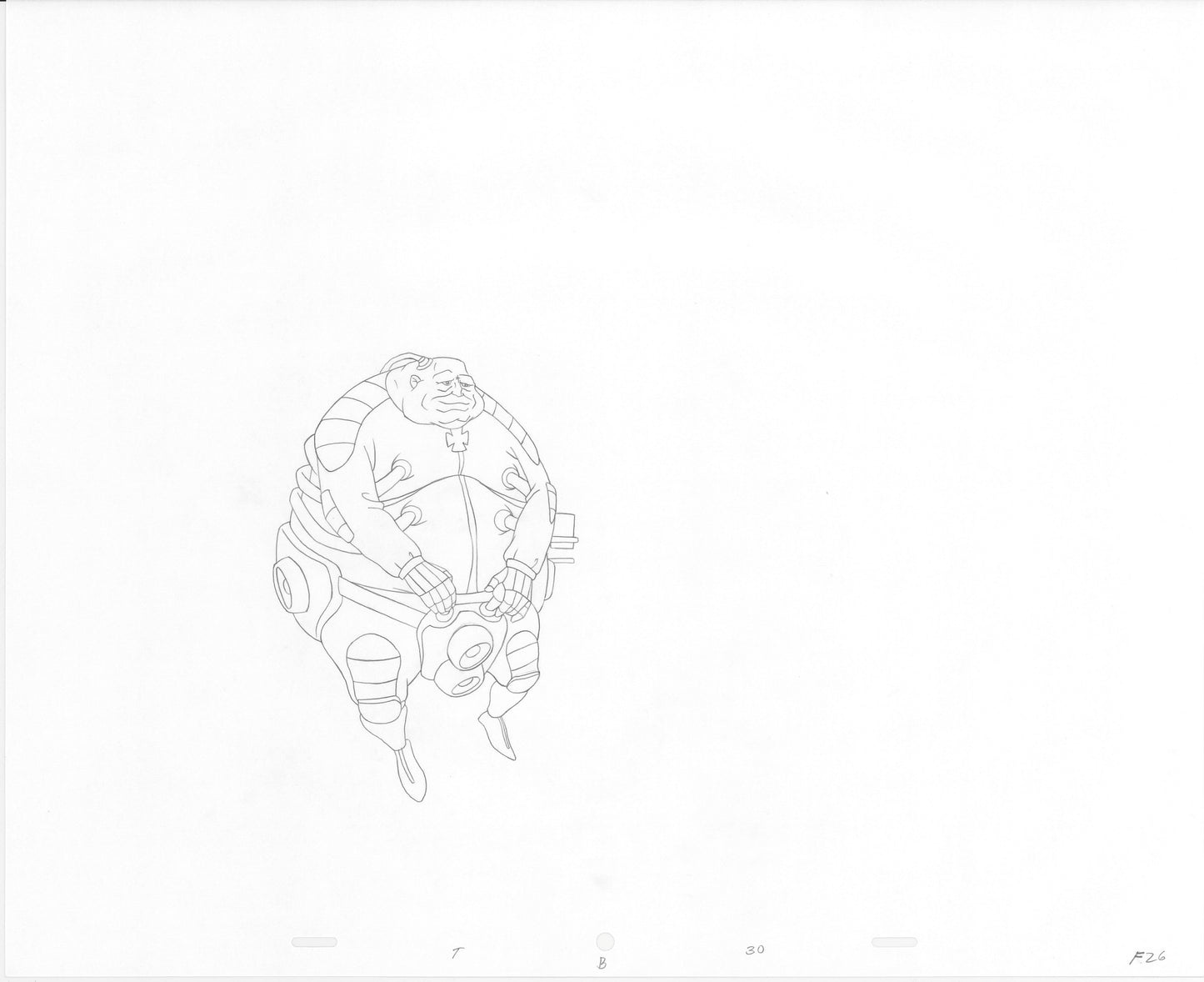 Heavy Metal 2000 FAKK2 Original Production Animation Cel Drawing B3158