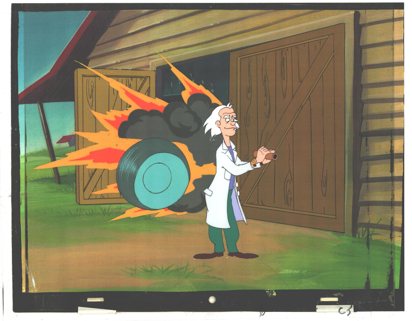 Back to the Future Original Production Animation Cel Universal Cartoon 1991-2 b3mc30