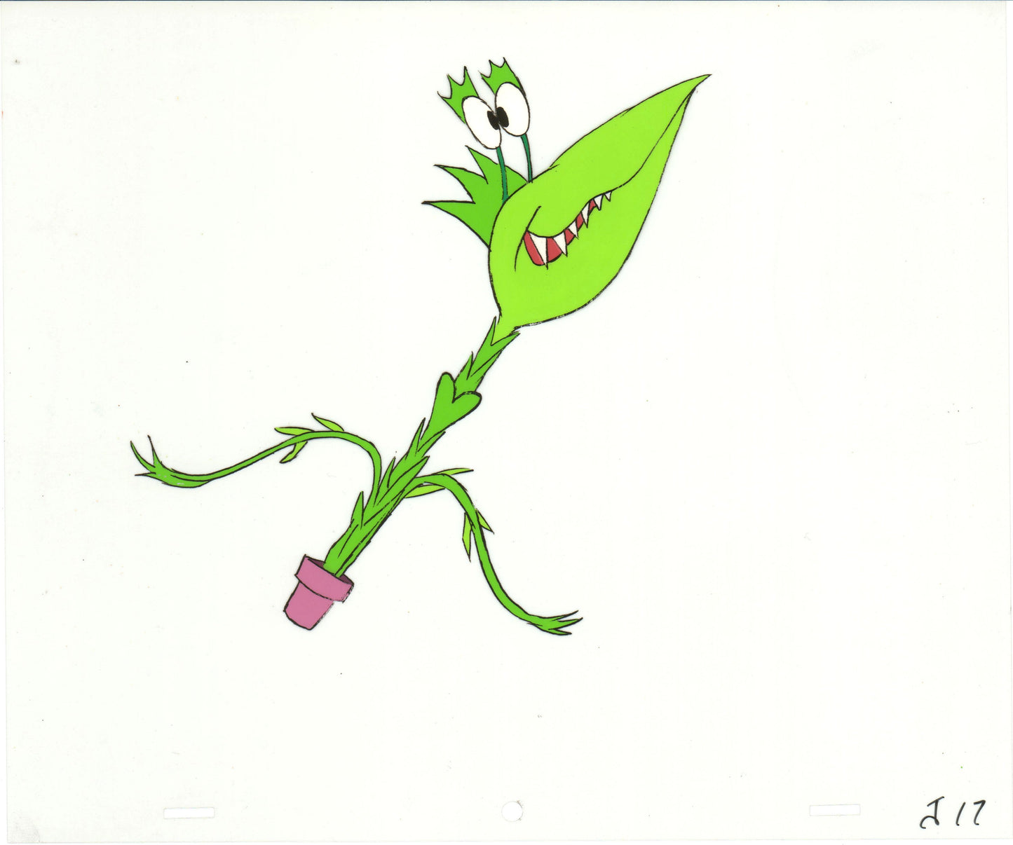 Little Shop of Horrors Junior Monster from Marvel Original Production Animation Cel 1991 b5599