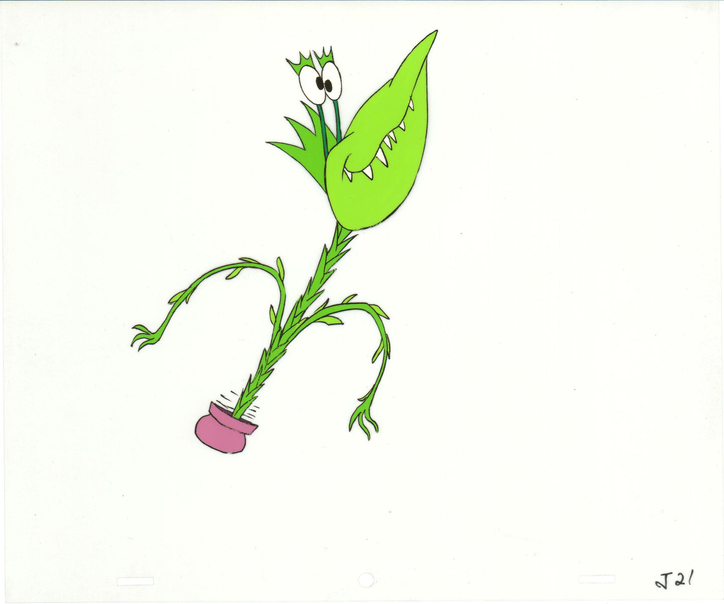 Little Shop of Horrors Junior Monster from Marvel Original Production Animation Cel 1991 b5603