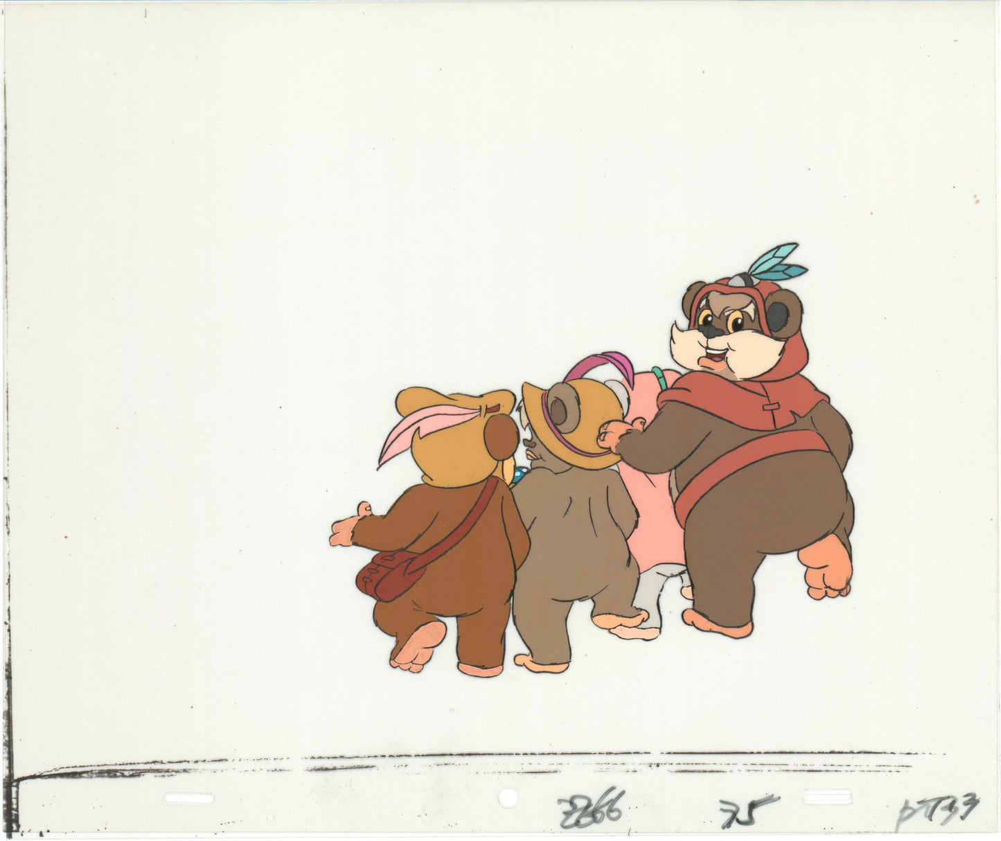 Star Wars: Ewoks Paploo Original Production Animation Cel n Draw Lucasfilm b5313