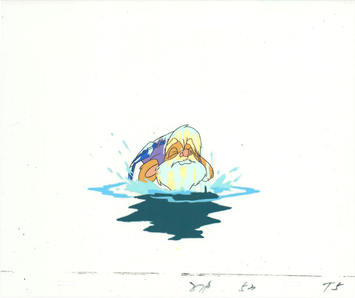 Star Wars: Ewoks Teebo Original Production Animation Cel n Draw Lucasfilm b5322