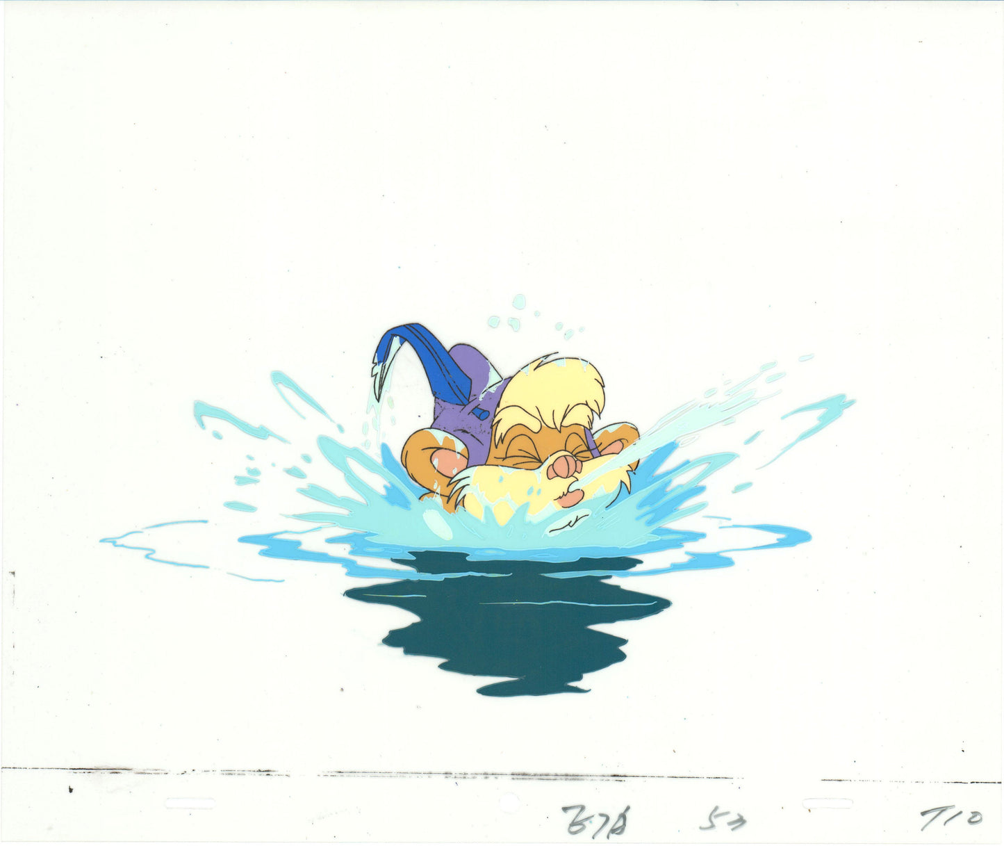 Star Wars: Ewoks Teebo Original Production Animation Cel n Draw Lucasfilm b5324