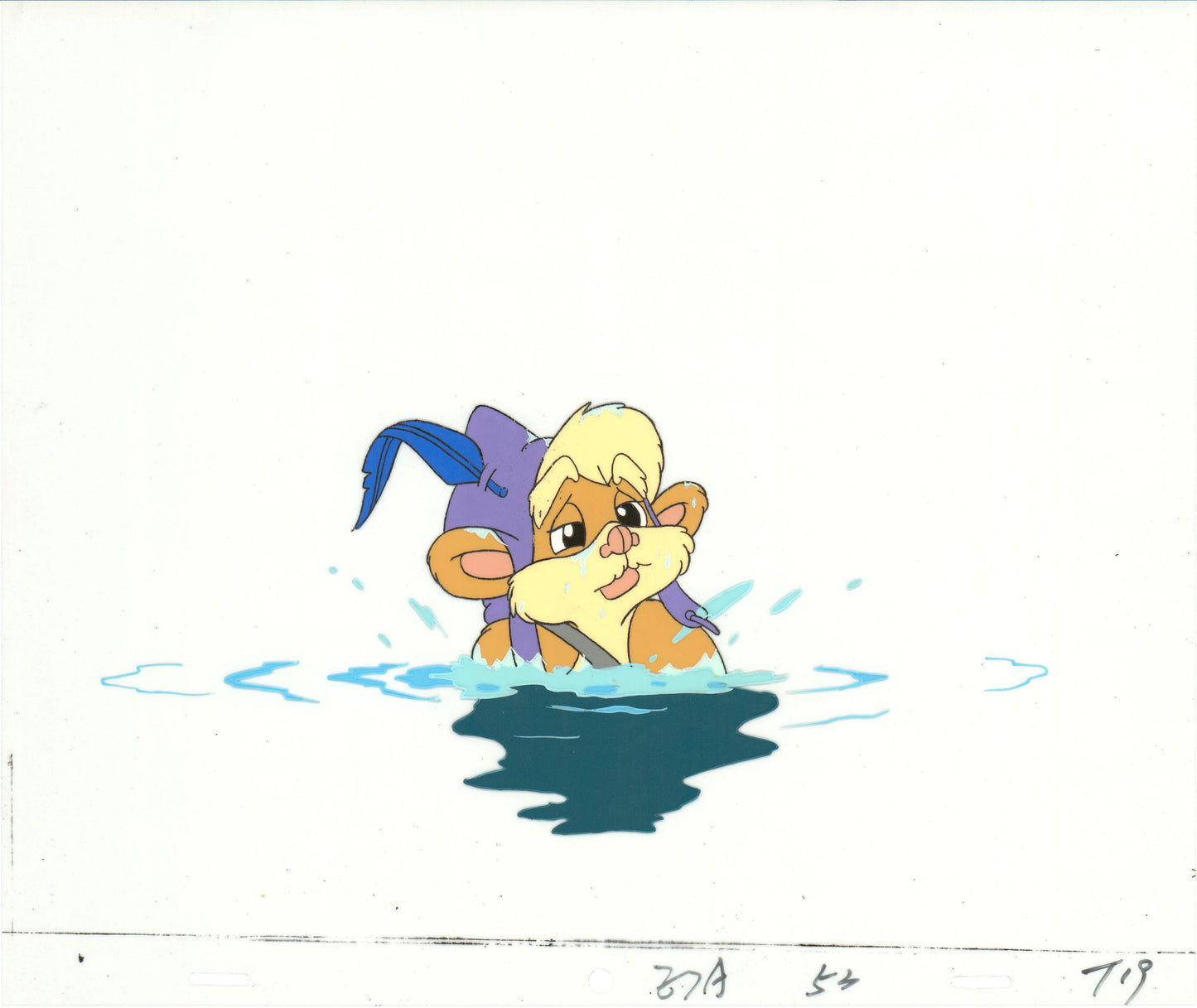 Star Wars: Ewoks Teebo Original Production Animation Cel n Draw Lucasfilm b5327