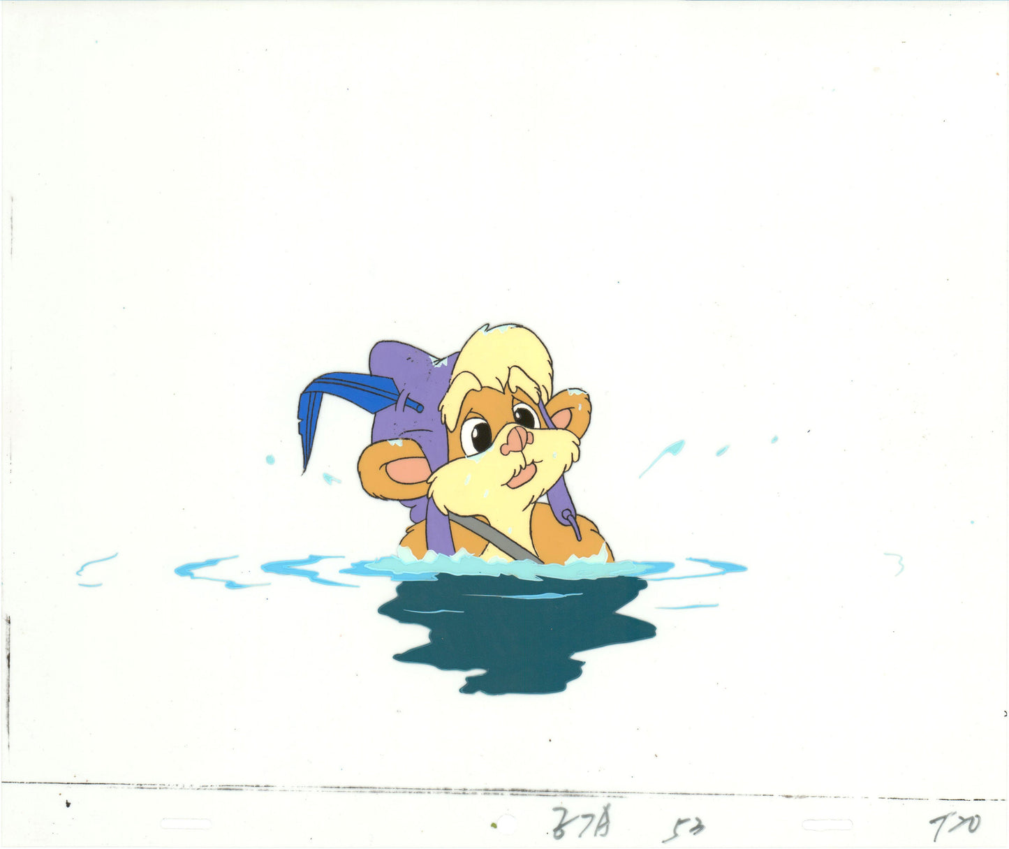 Star Wars: Ewoks Teebo Original Production Animation Cel n Draw Lucasfilm b5328