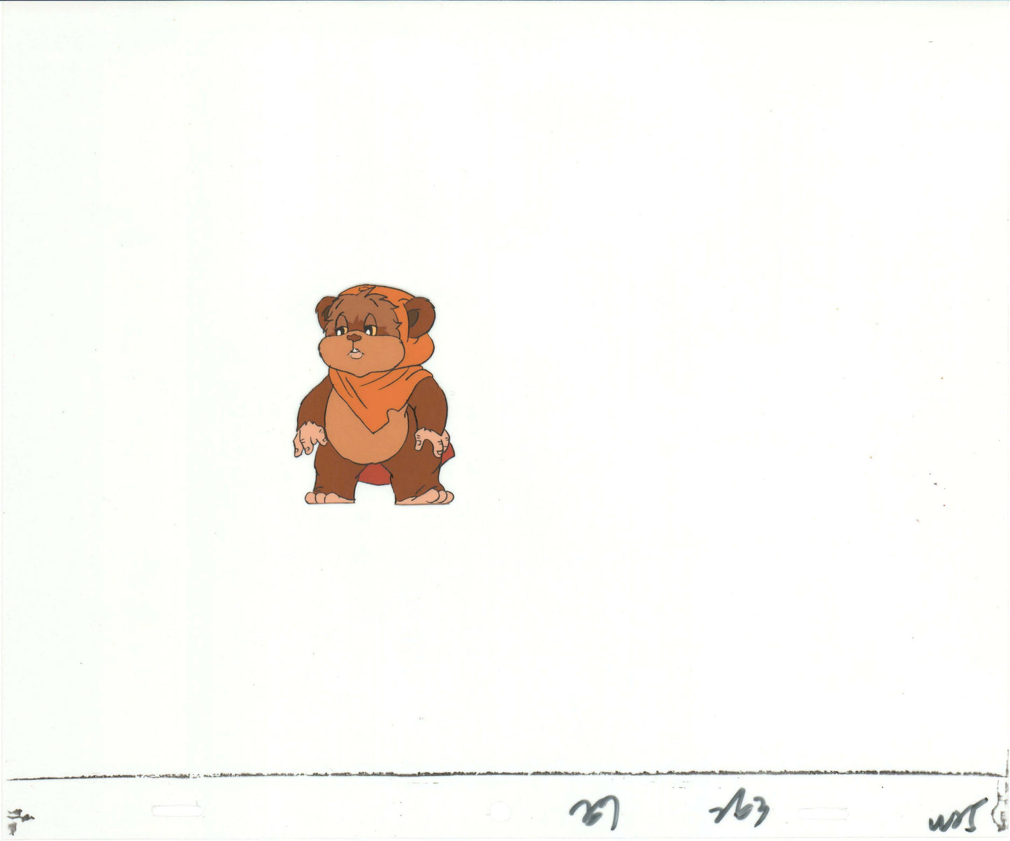 Star Wars: Ewoks Wicket from Season One Original Production Animation Cel from Lucasfilm b5411
