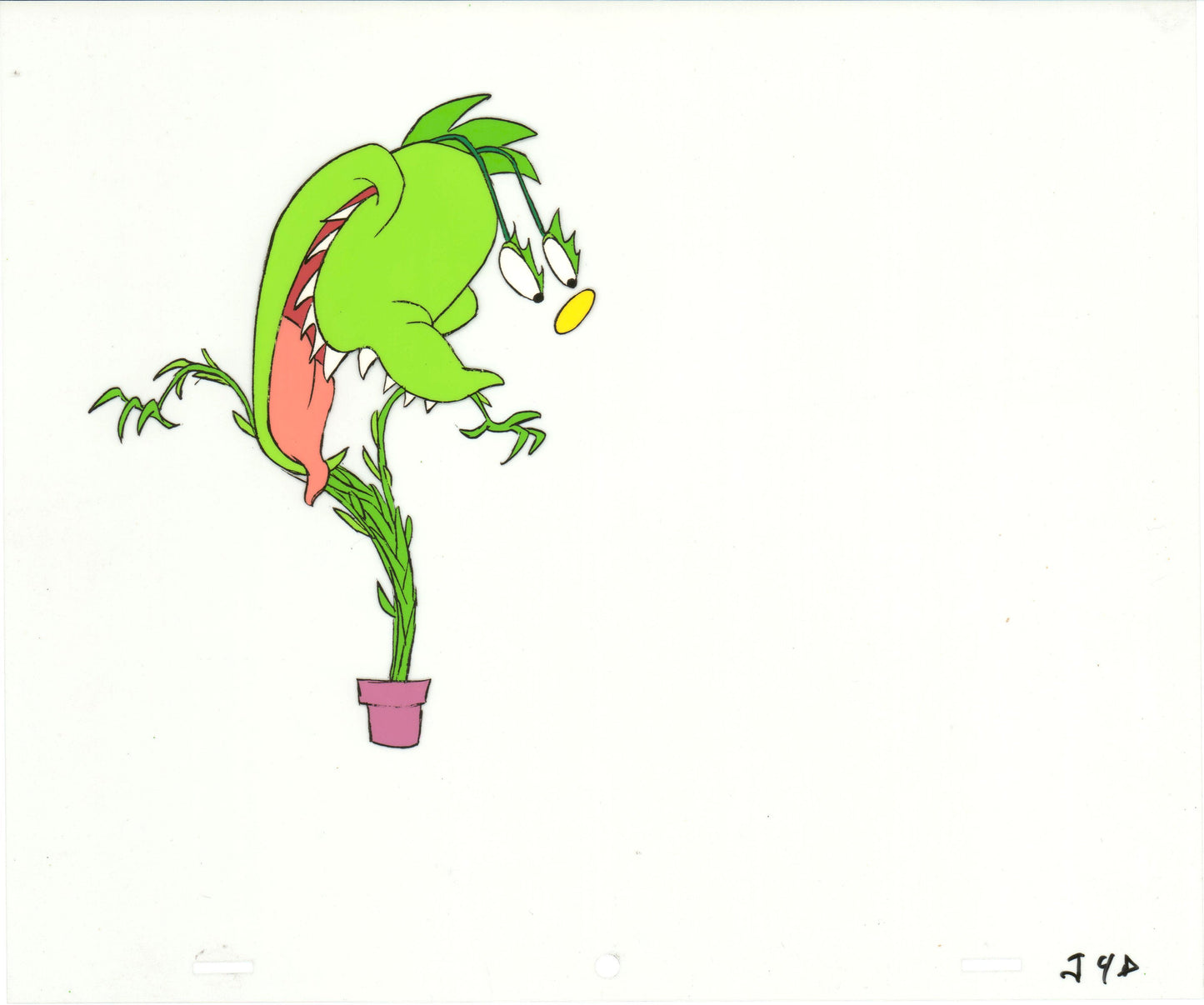 Little Shop of Horrors Junior Monster from Marvel Original Production Animation Cel 1991 b5586