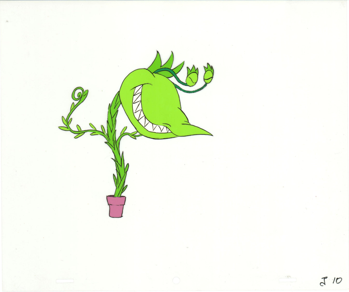 Little Shop of Horrors Junior Monster from Marvel Original Production Animation Cel 1991 b5592