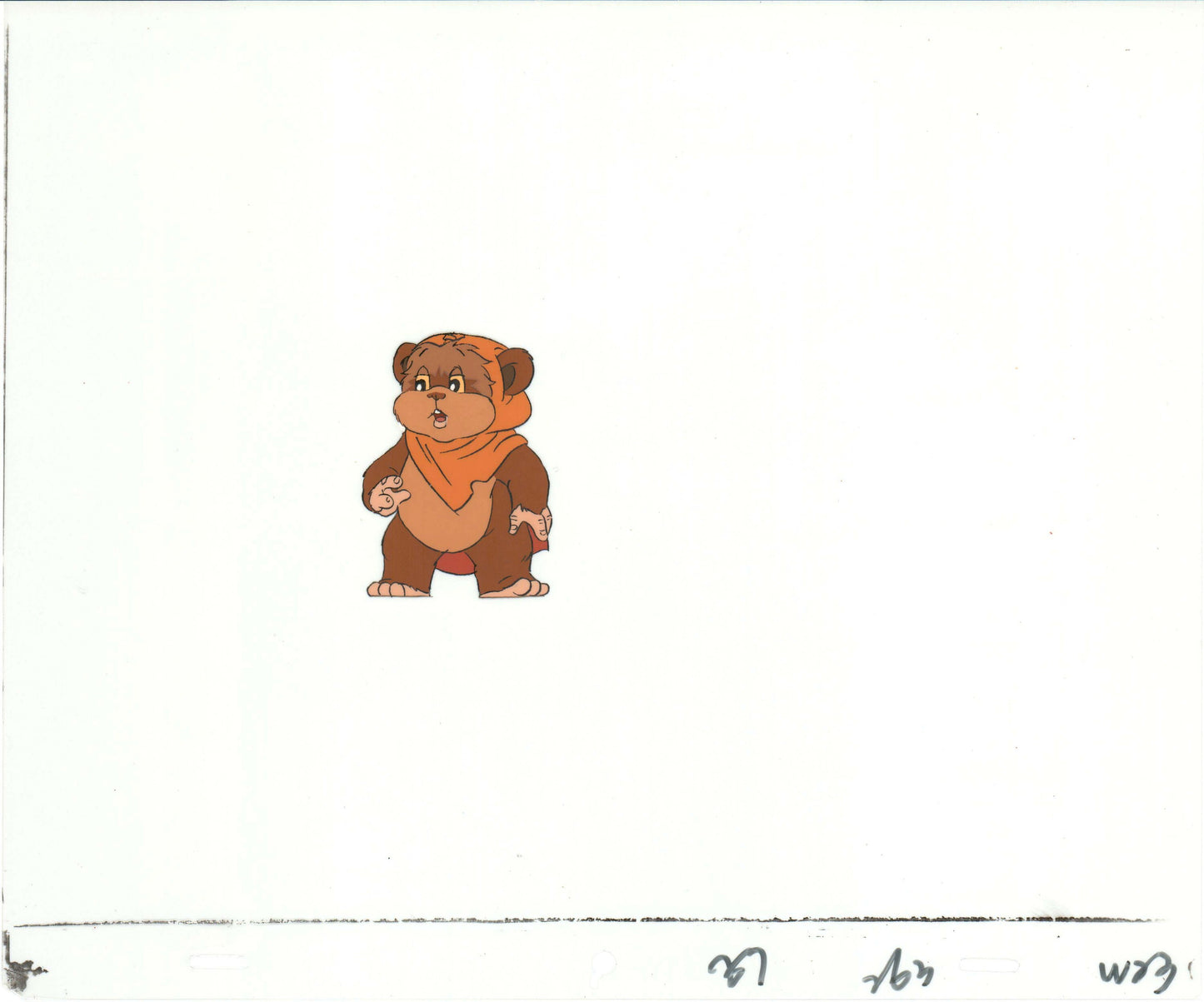 Star Wars: Ewoks Wicket from Season One Original Production Animation Cel from Lucasfilm b5422