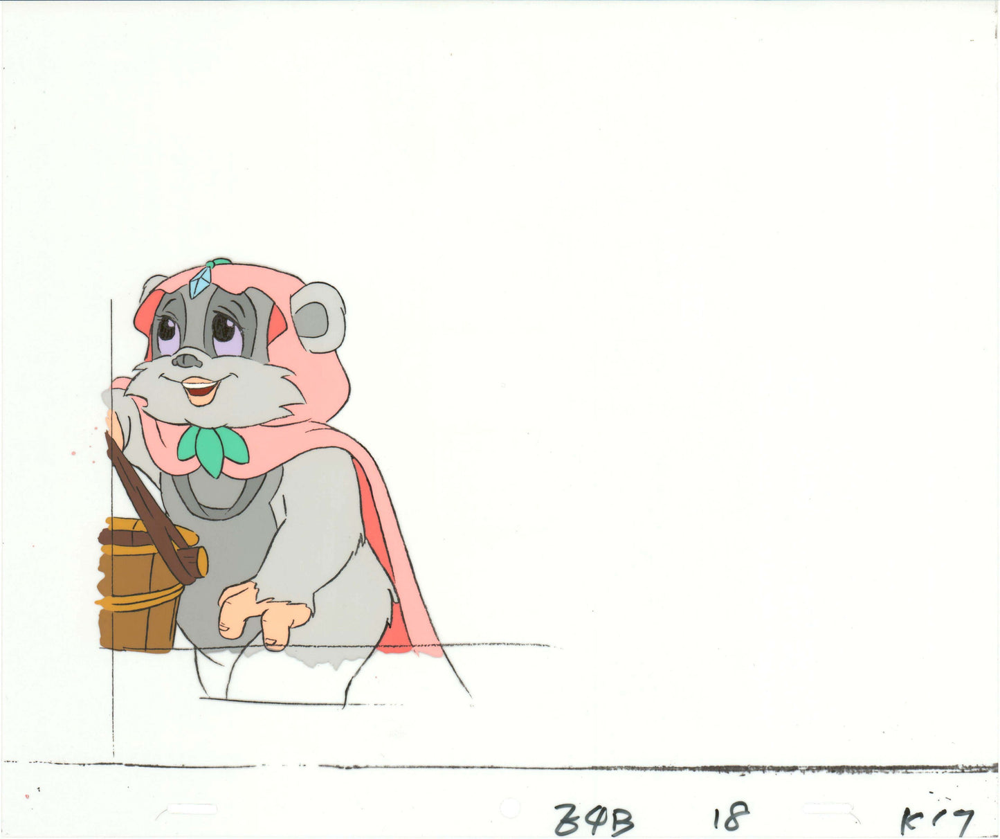 Star Wars: Ewoks Princess Keesaa Original Production Animation Cel and Drawing from Lucasfilm b5400