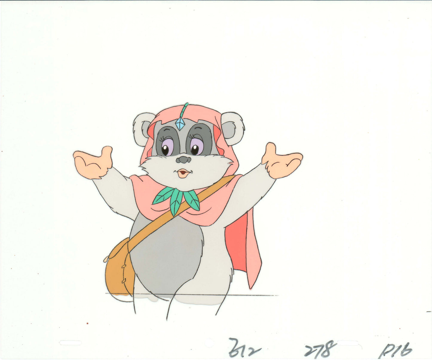Star Wars: Ewoks Princess Keesaa Original Production Animation Cel and Drawing from Lucasfilm b5430
